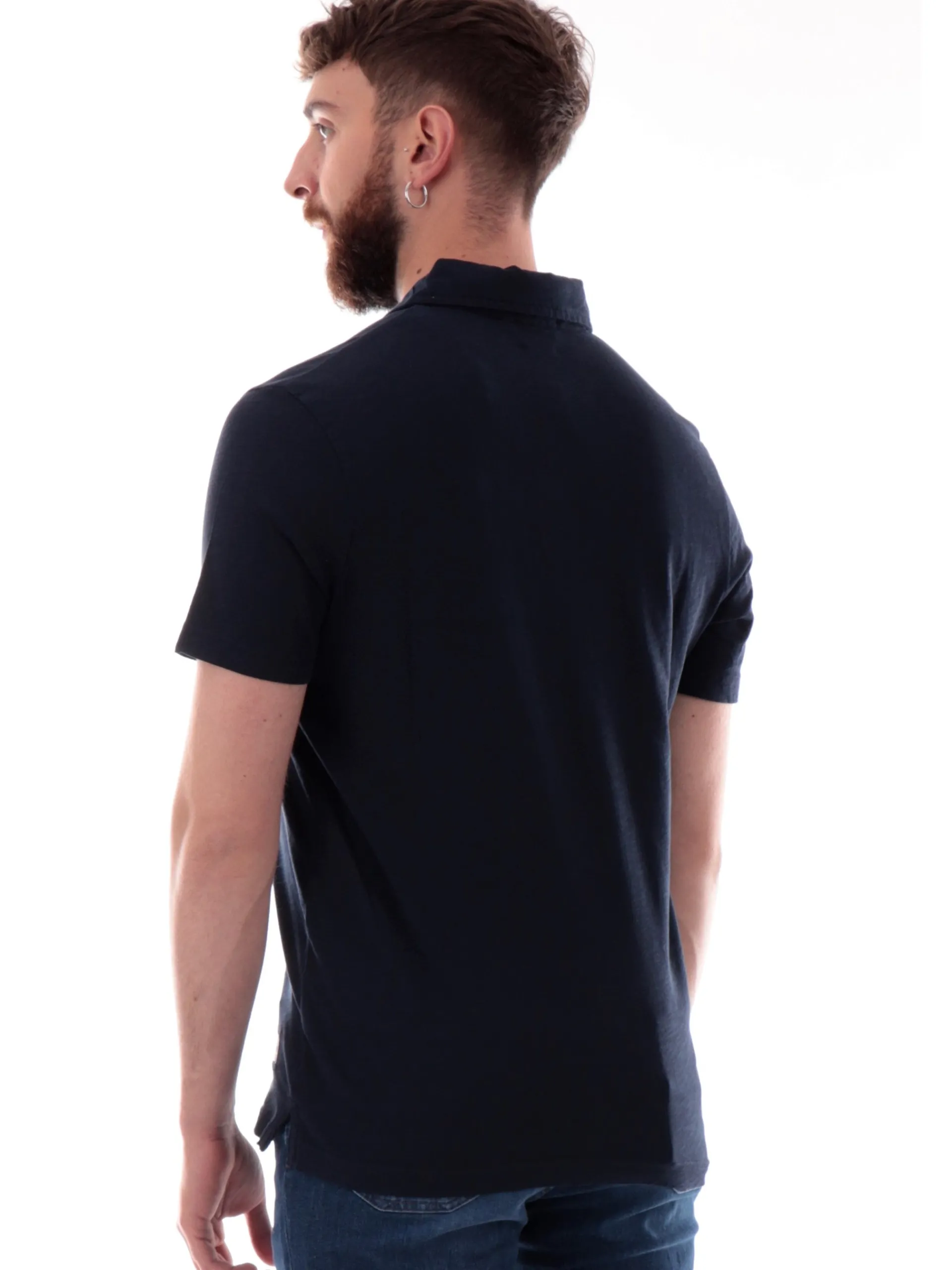 MARKUP Polo*Polo blu da uomo in jersey fiammato MK11012