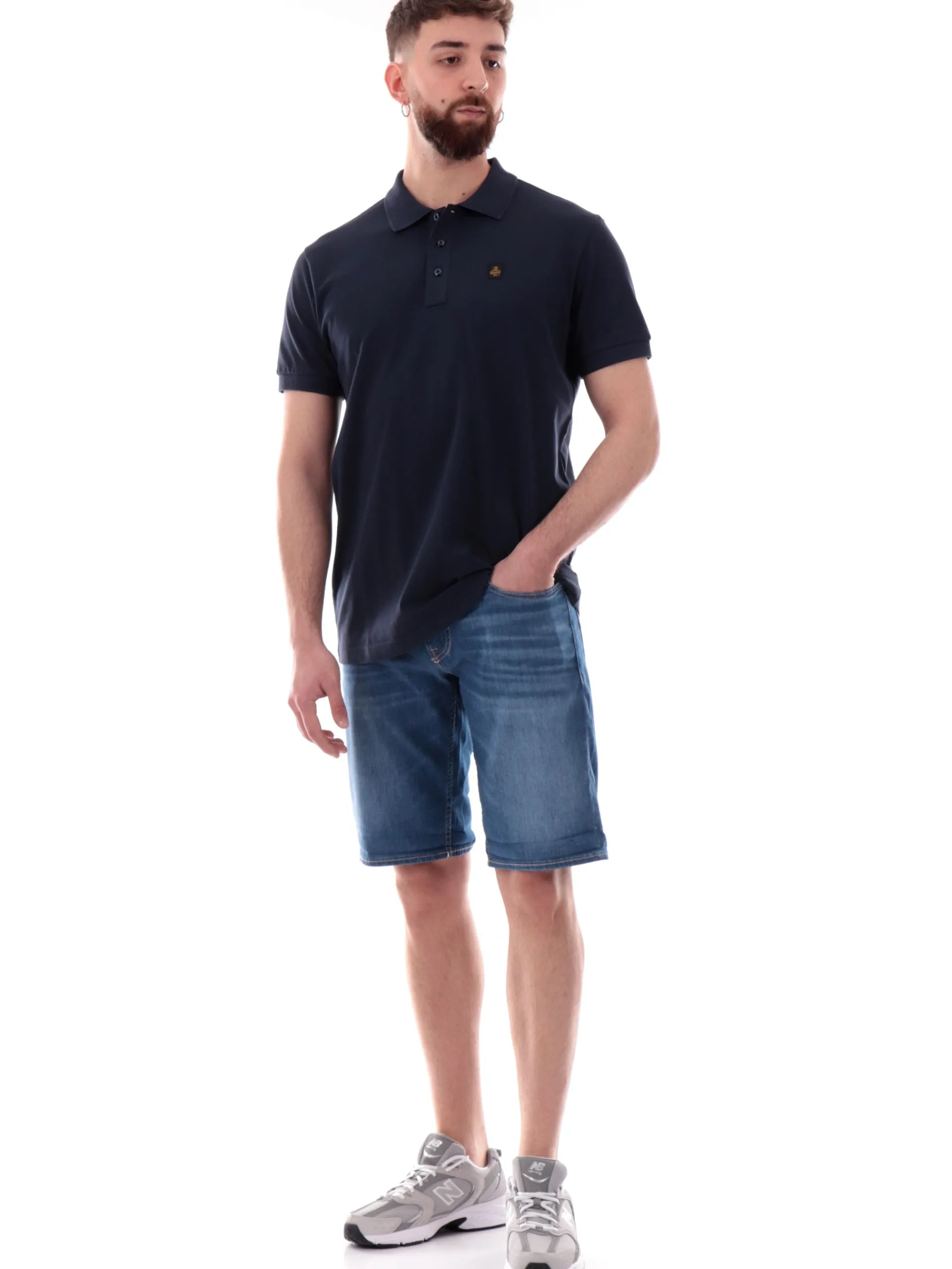 REFRIGIWEAR Polo*Polo blu navy da uomo Kurt Polo T25900