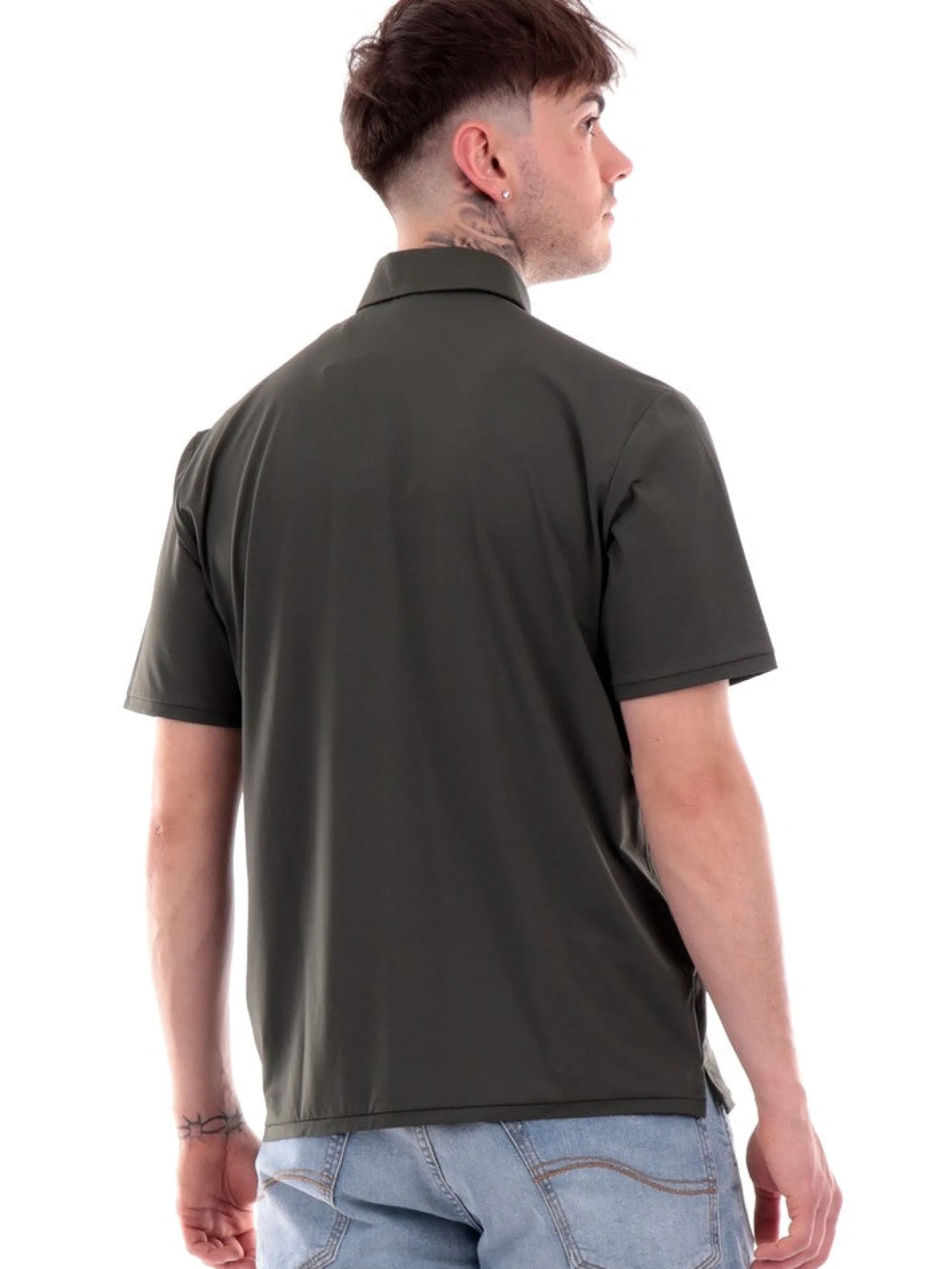 RRD Polo*Polo verde da uomo con taschino Oxford 24214