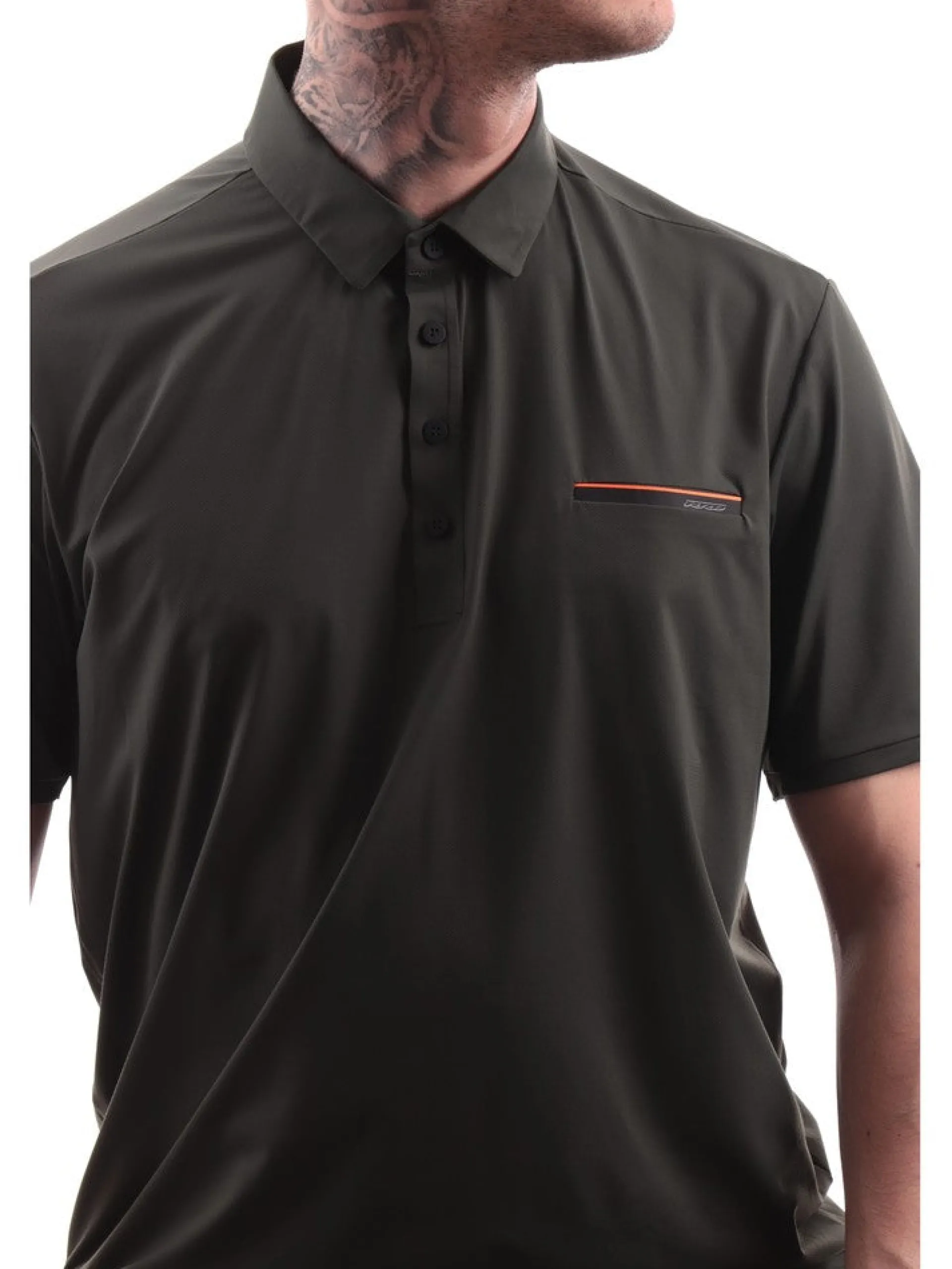 RRD Polo*Polo verde da uomo con taschino Oxford 24214