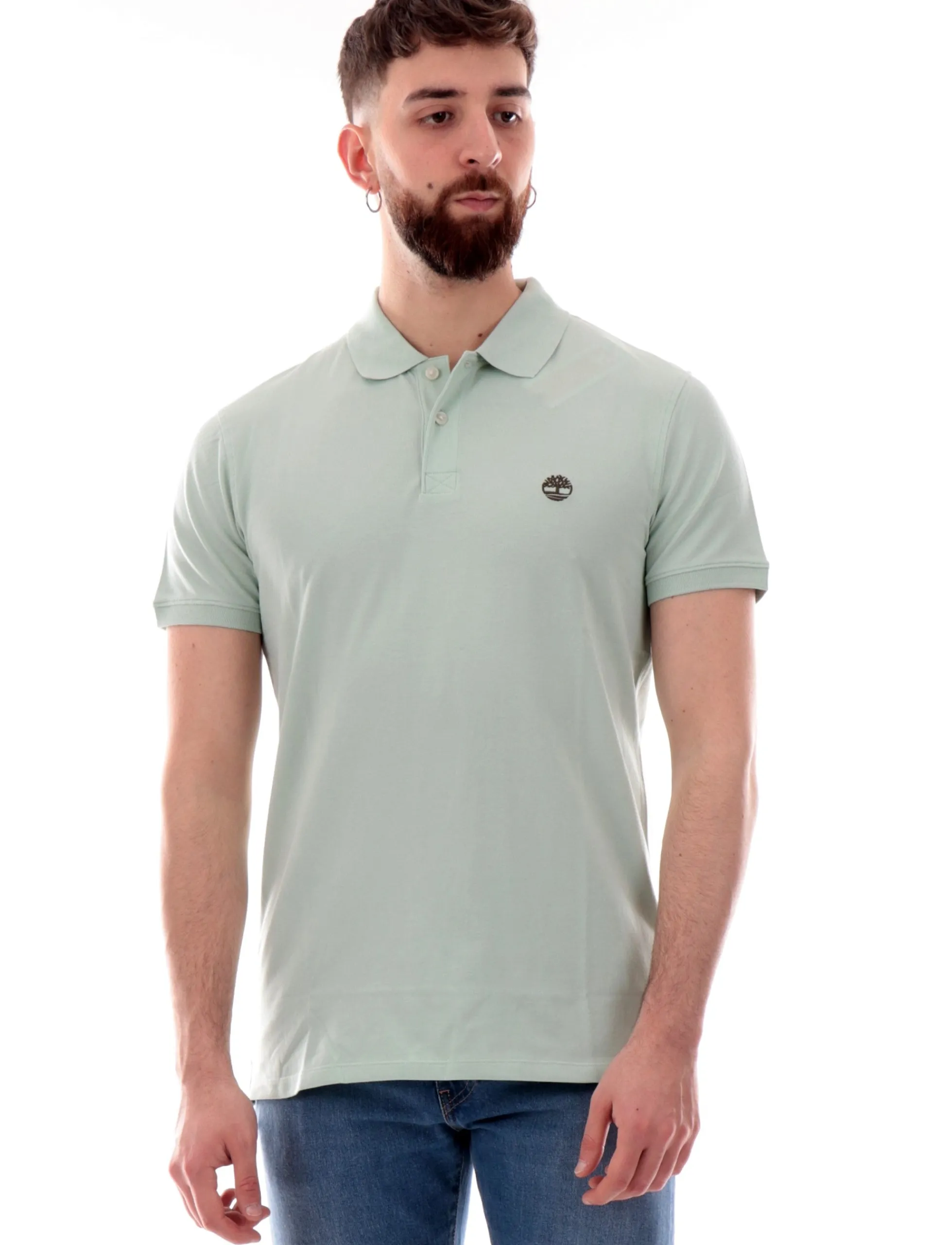 TIMBERLAND Polo*Polo verde Millers River da uomo Slim Fit TB0A6BX4