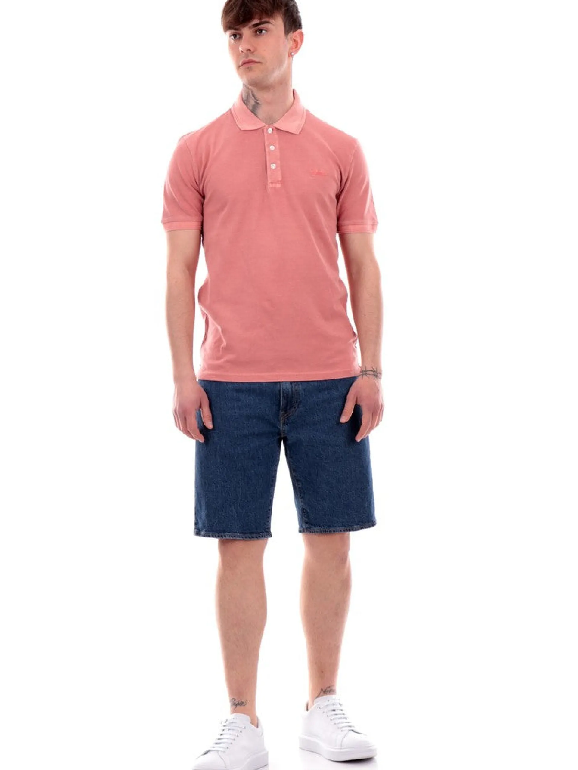 WOOLRICH Polo*Polo rosa salmone da uomo Mackinack 0065MRUT1483