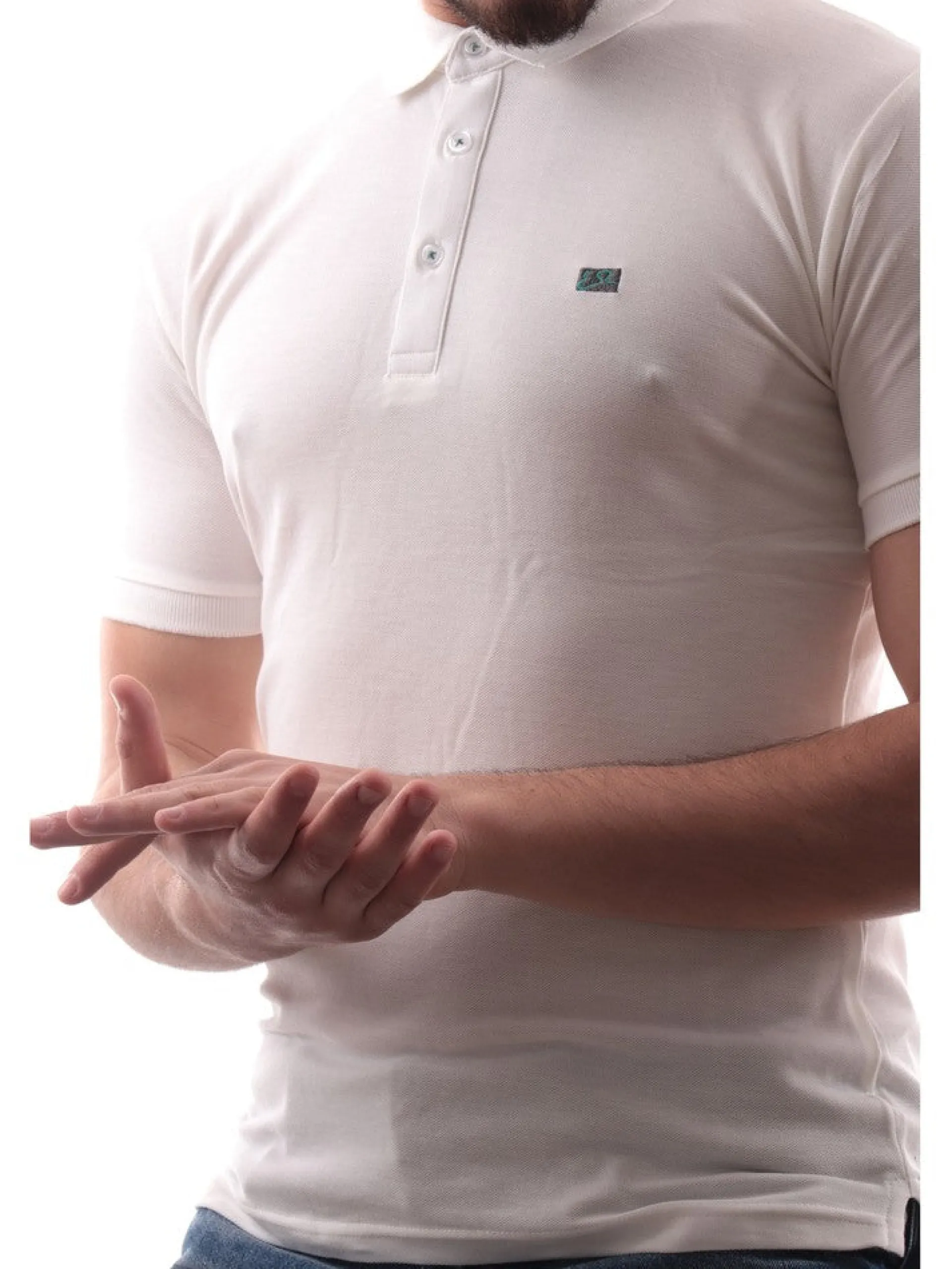 YES ZEE Polo*Polo bianca da uomo T767TS000