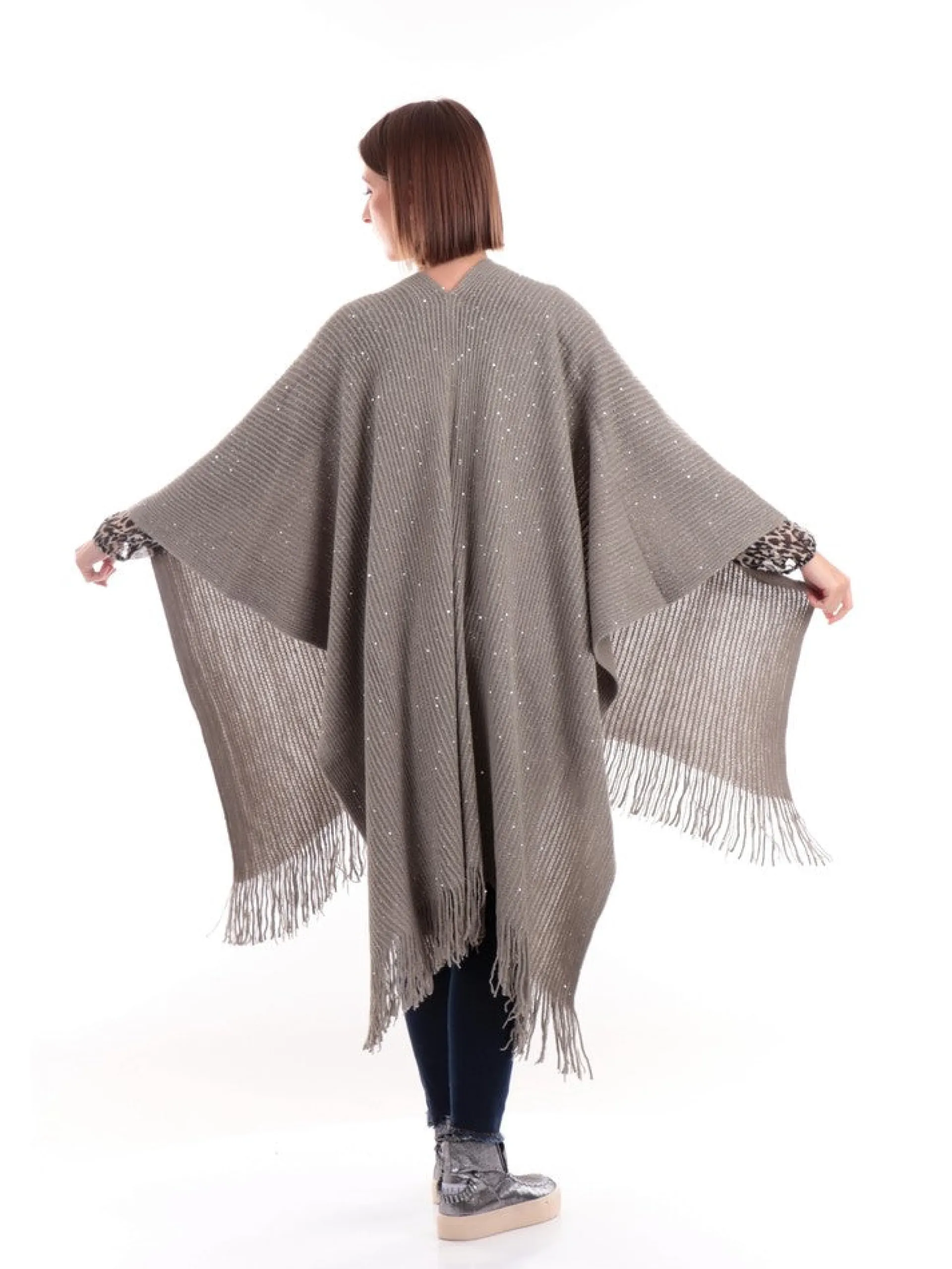 MOLLYBRACKEN Maglie*Poncho Molly Bracken verde da donna B251AH