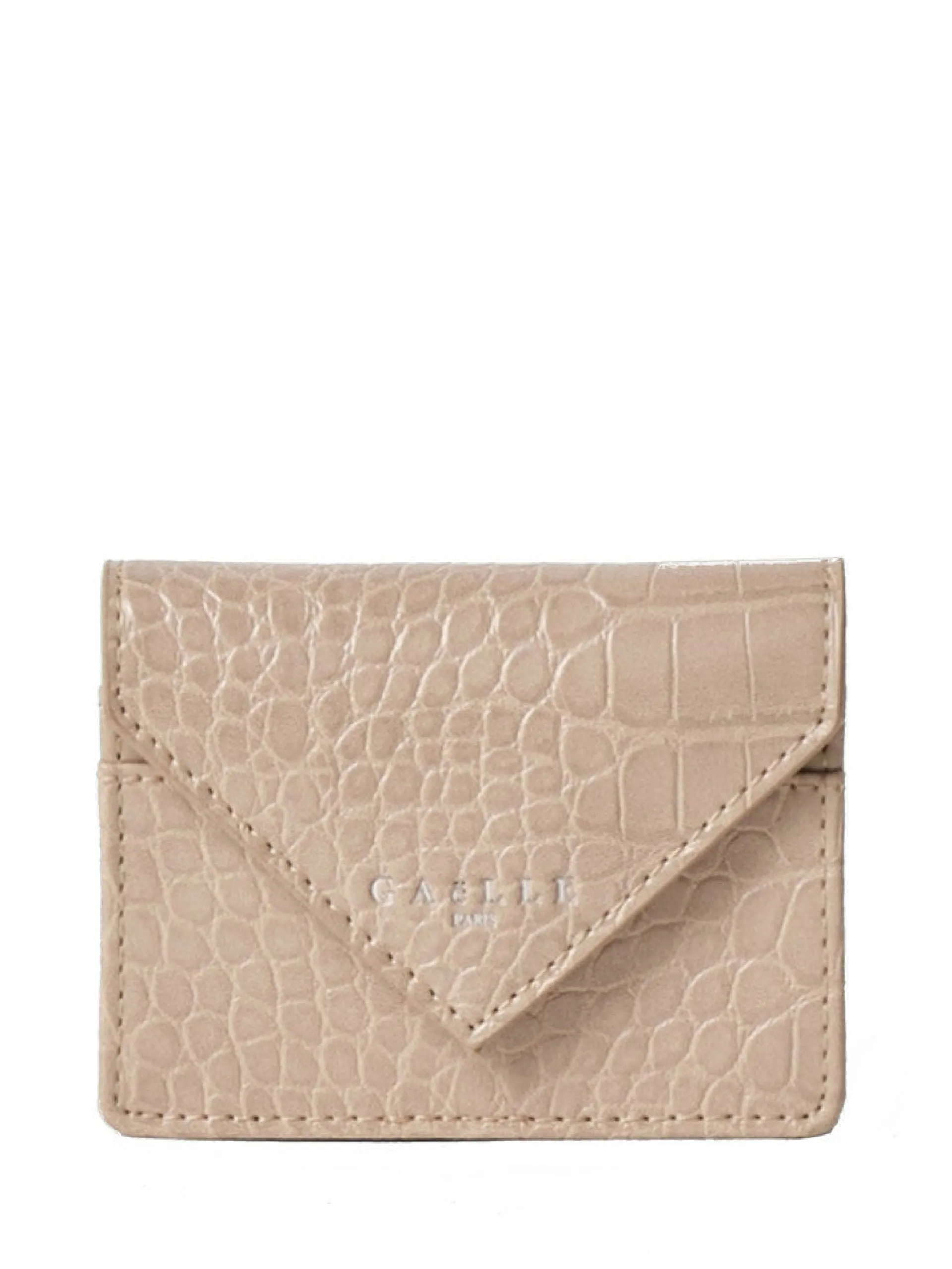 GAELLE Portafogli*Portafoglio beige da donna Coccodrillo Mini Wallet GBADP4613CC