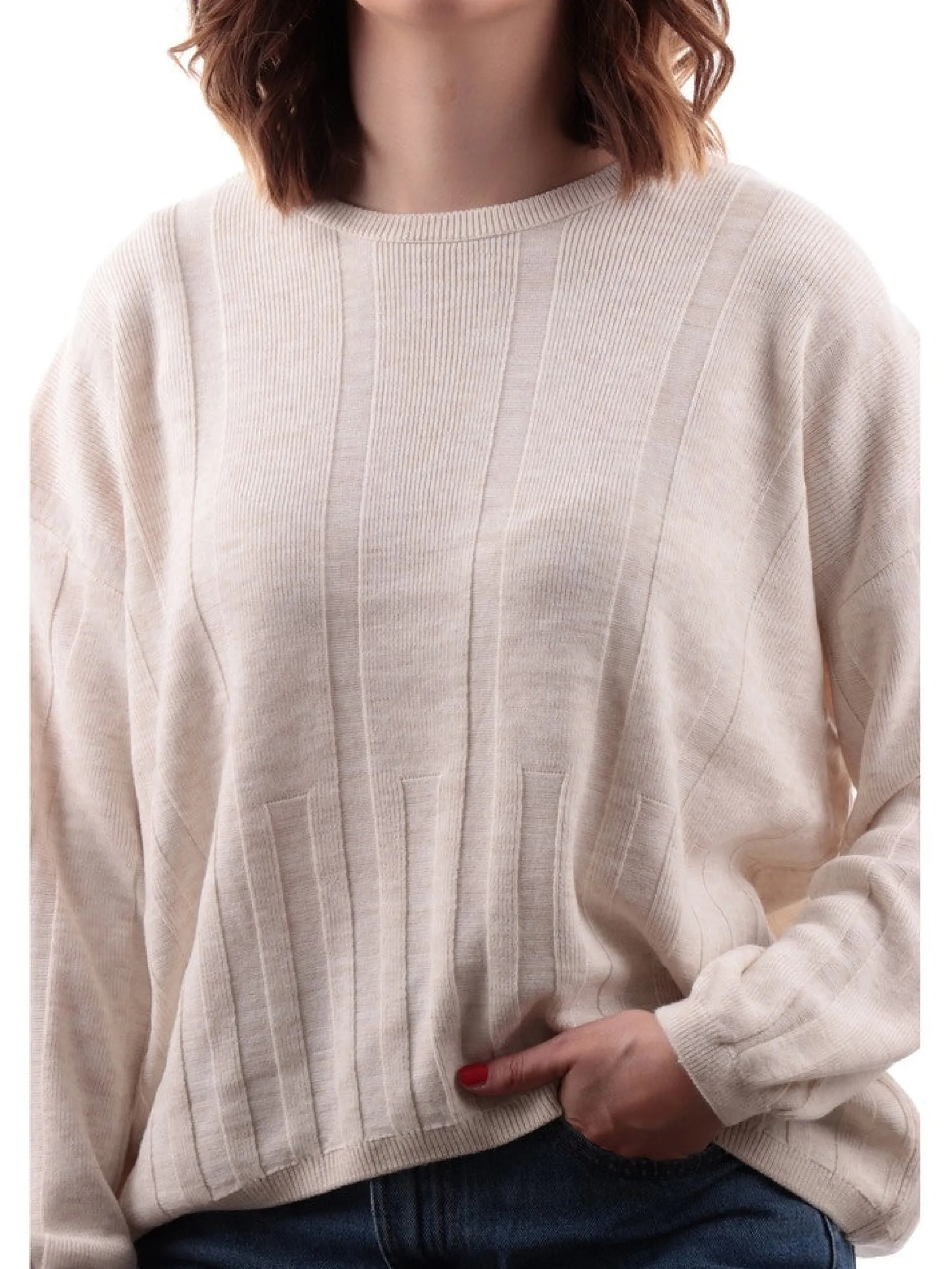 ONLY Maglie*Pullover beige da donna 15236369