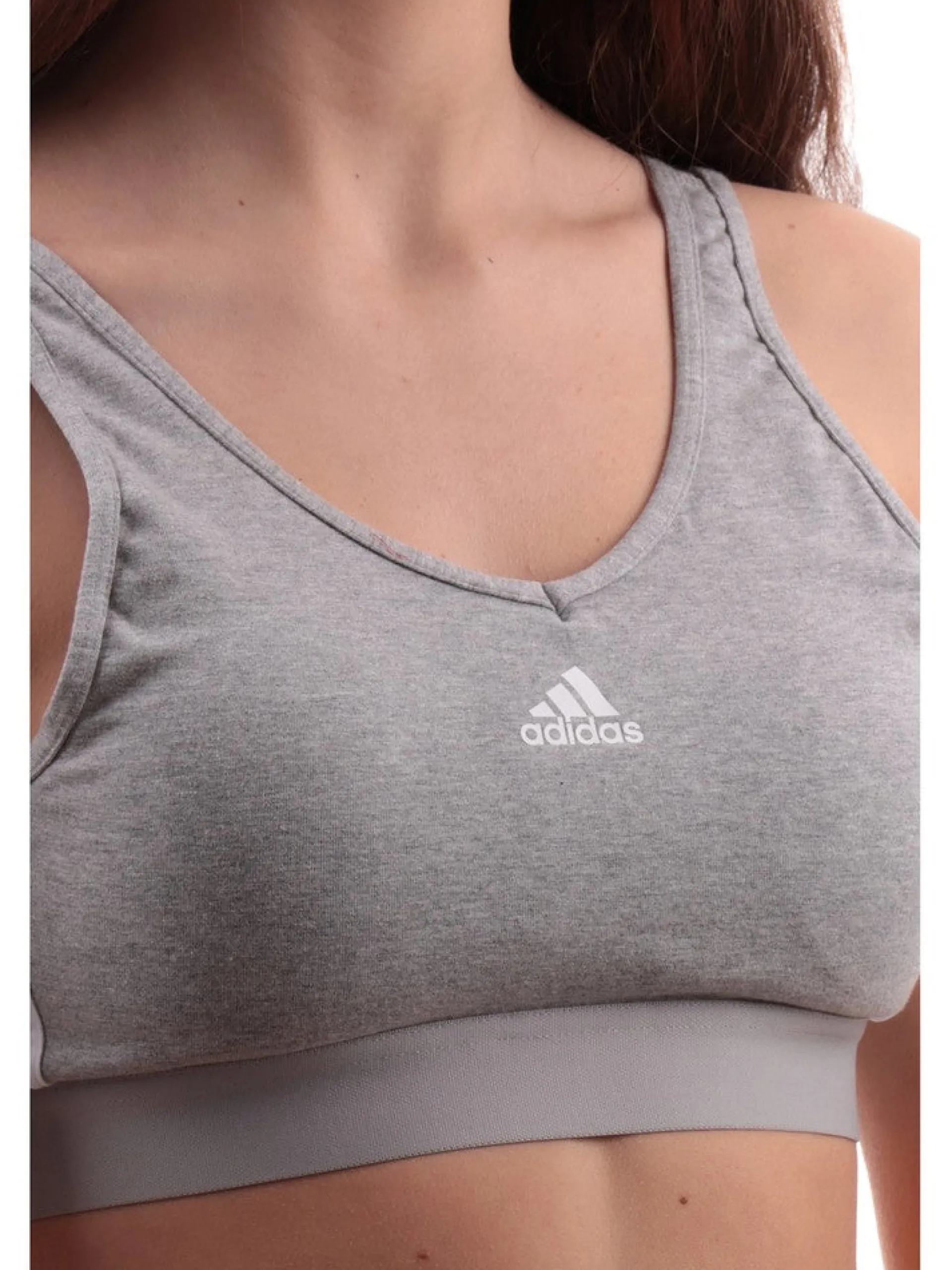 ADIDAS EQUIPMENT Maglie*Reggisegno sportivo Adidas grigio da donna GS13