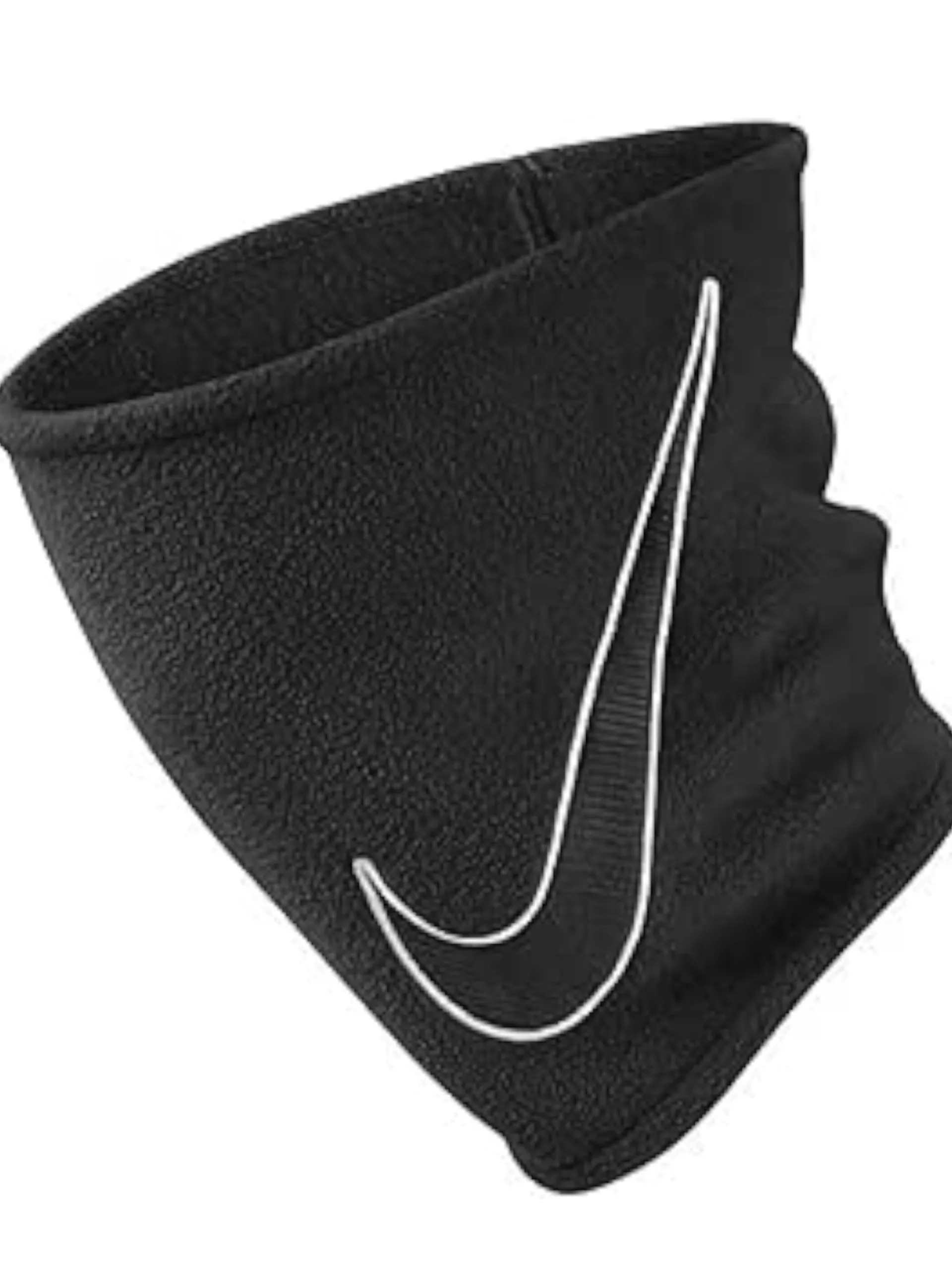 NIKE Sciarpe*Scaldacollo nero Fleece Neck Warmer maxi logo ricamato N100065601