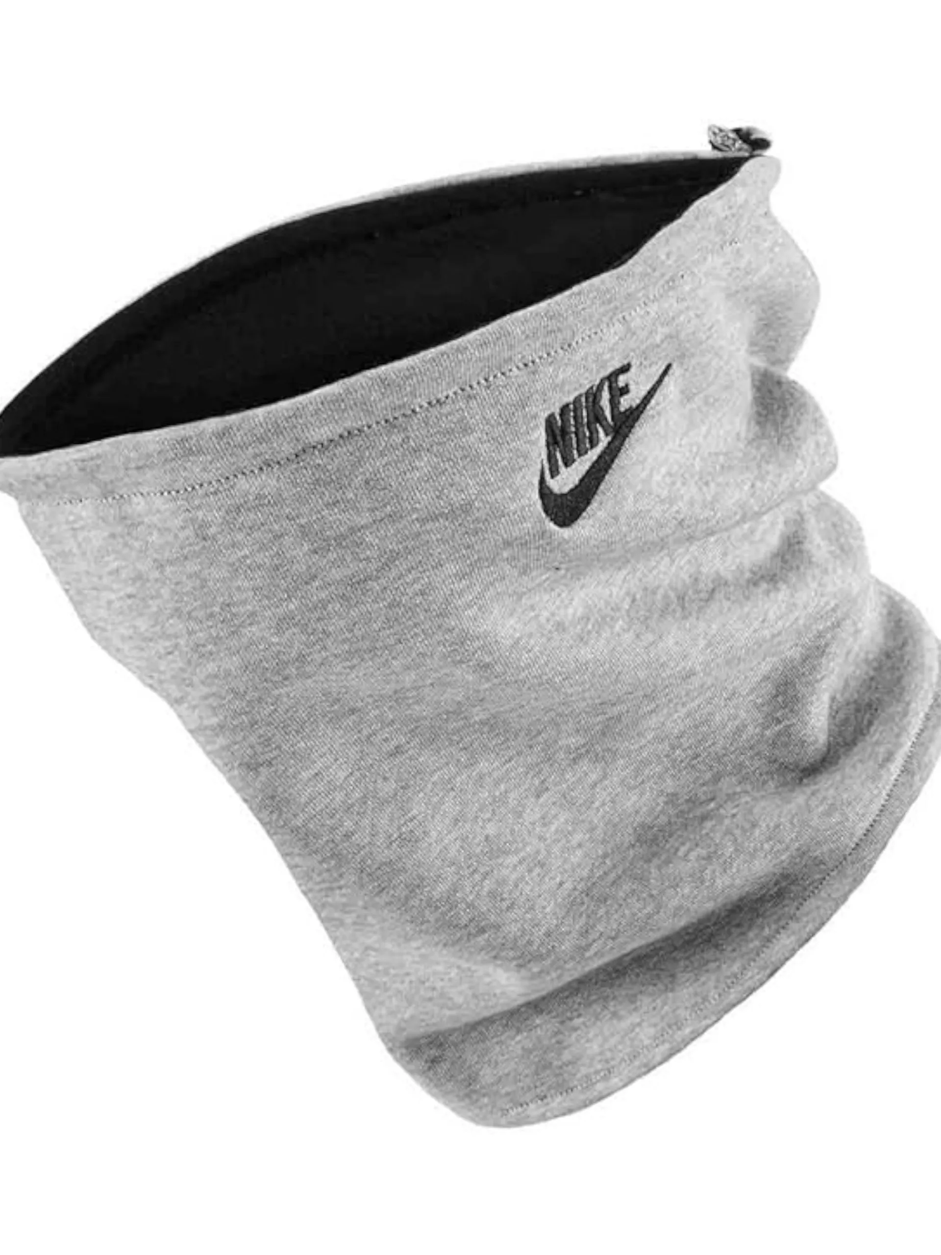 NIKE Sciarpe*Scaldacollo Reversibile con cursore grigio e nero N100824109