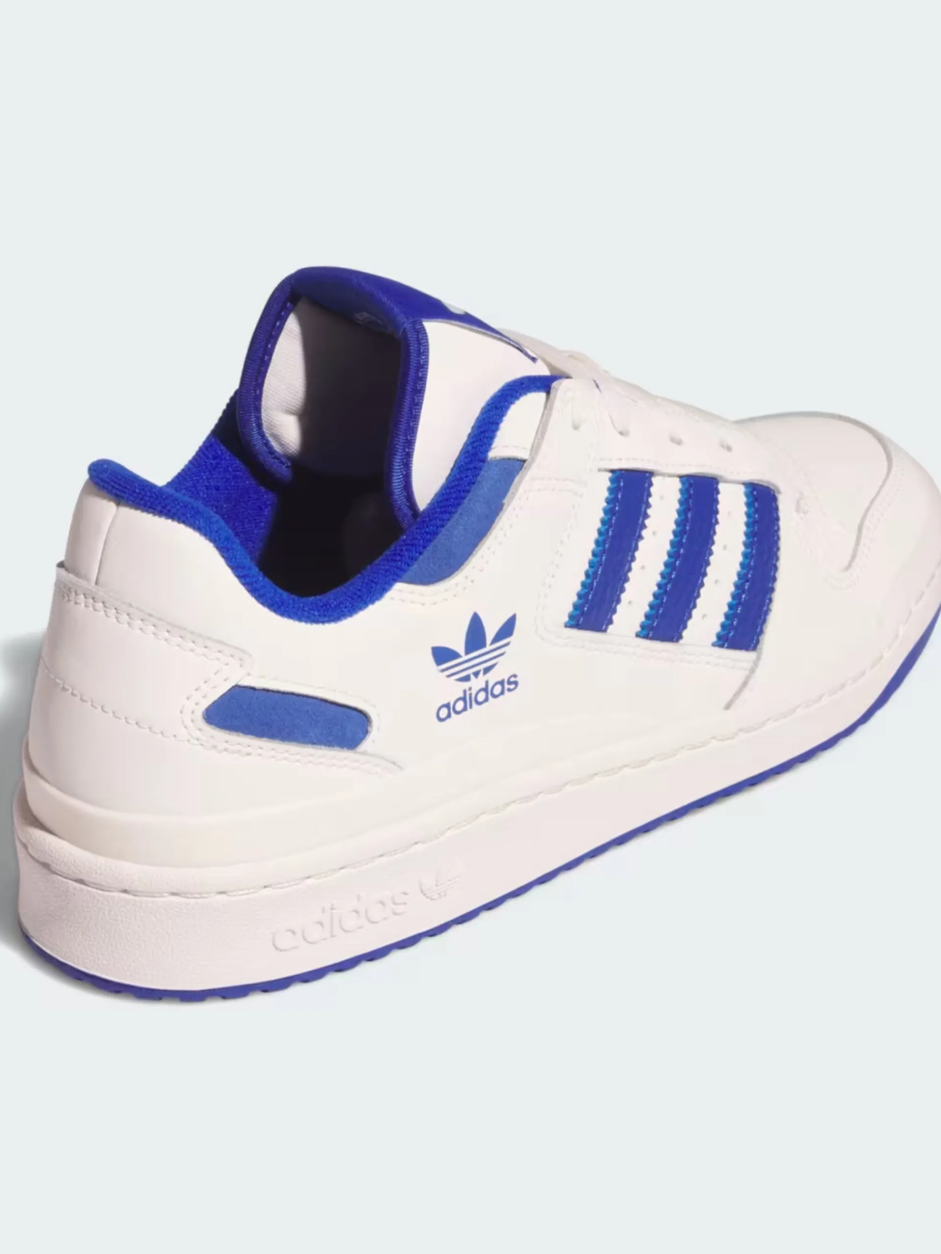 ADIDAS ORIGINALS Sneakers*Scarpe Adidas Forum Low CL bianche e blu da uomo IH7