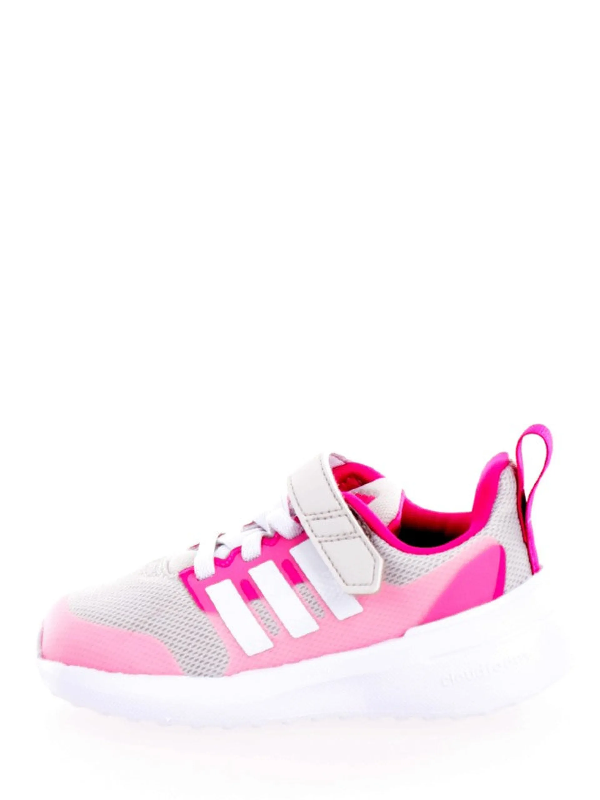 ADIDAS EQUIPMENT Sneakers*Scarpe Adidas rosa e grigie da bambina con velcro FortaRun 2.0 HR02