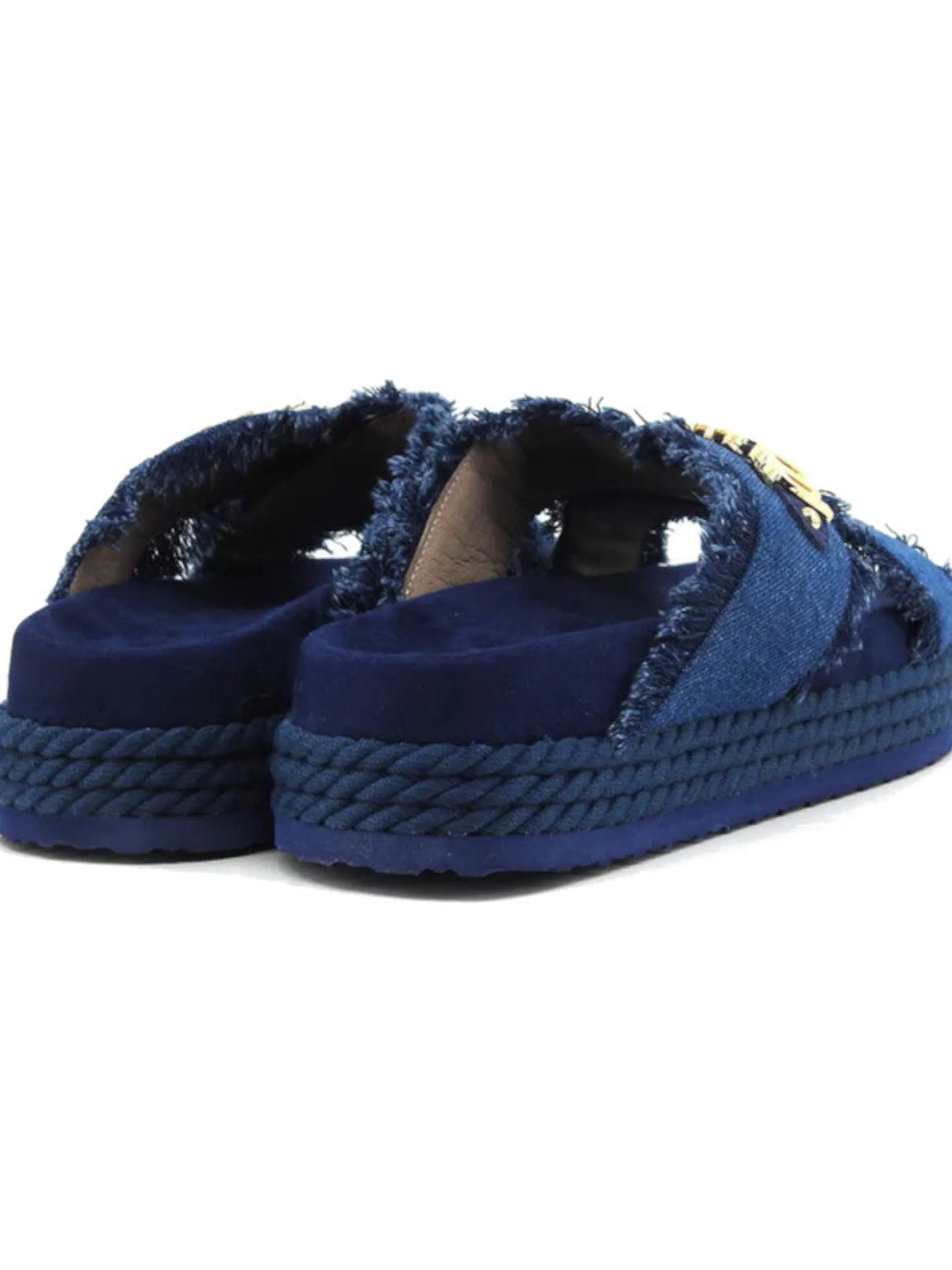 MOU Sandali*Scarpe Ciabatte Jeans Sandal Denim Criss Cross 451004KDEN