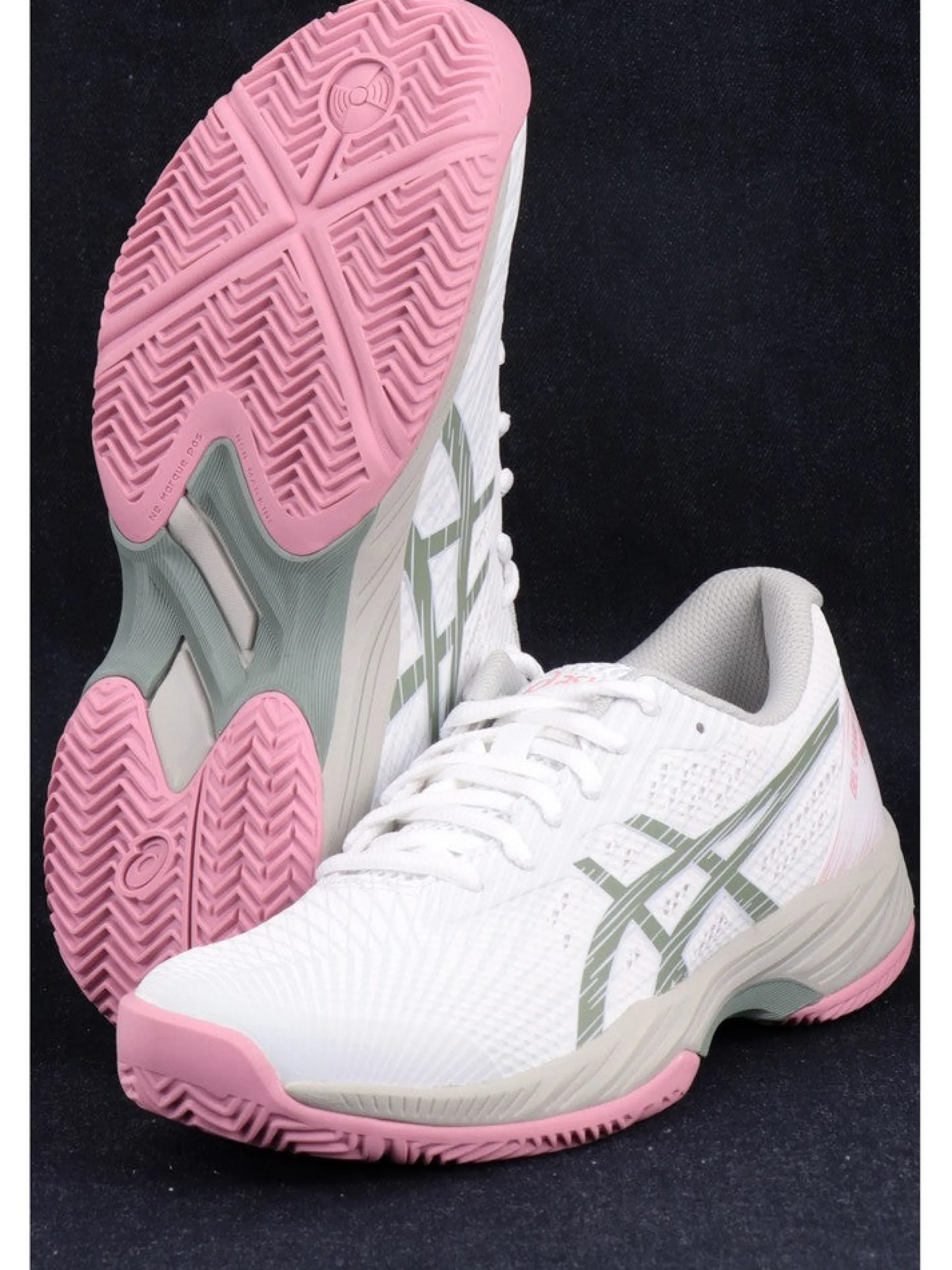 ASICS Scarpe*Scarpe da padel bianche, rosa e verdi da donna modello Gel Game 9 Padel 1042A210