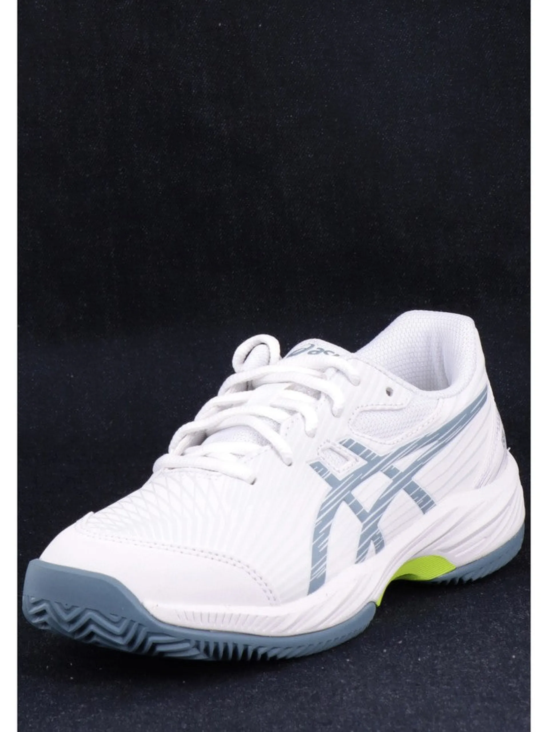 ASICS Scarpe*Scarpe da tennis bianche e celesti da bambino e bambina modello Gel Game 9 Clay 1044A057