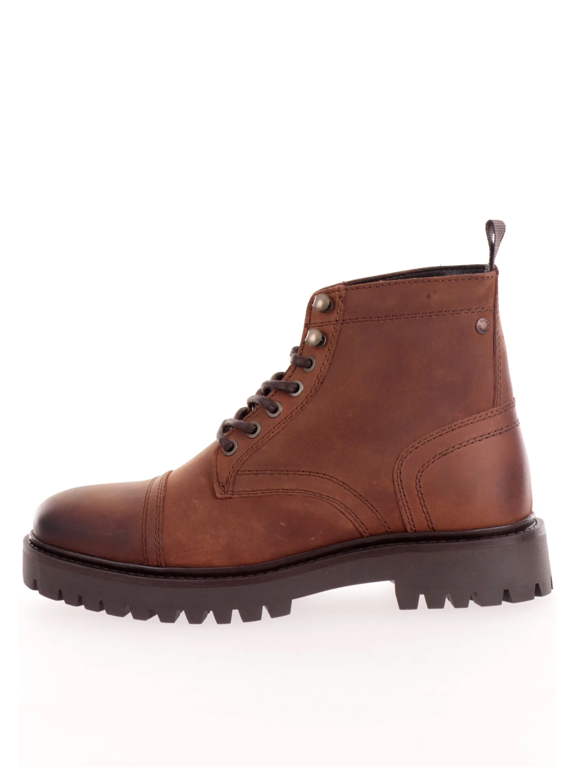 JACK&JONES Stivaletti*Scarpe Jack Jones pelle marroni da uomo 12262901