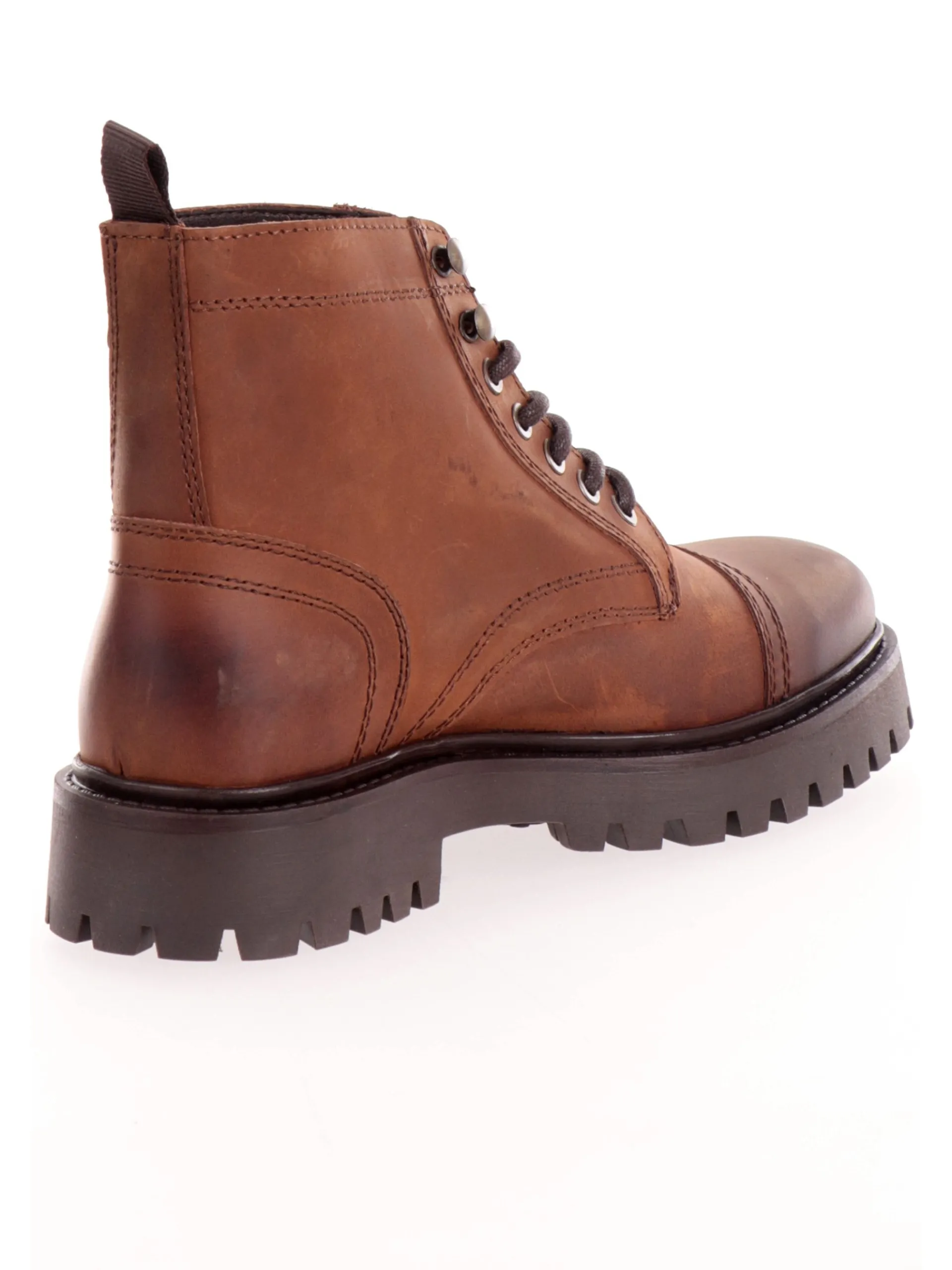 JACK&JONES Stivaletti*Scarpe Jack Jones pelle marroni da uomo 12262901