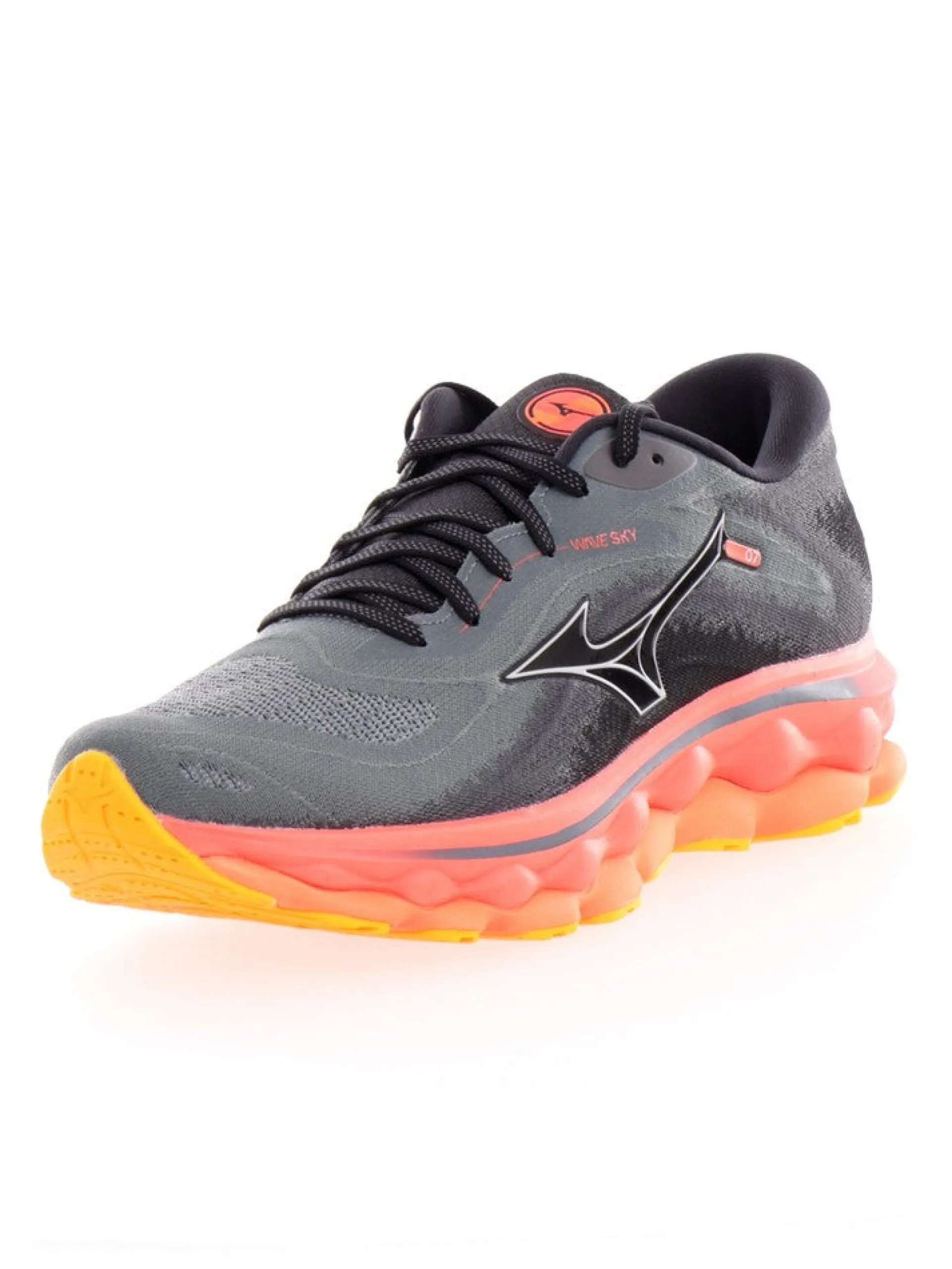 MIZUNO Scarpe Running*Scarpe grigie e arancioni da uomo Wave Sky 7 J1GC230