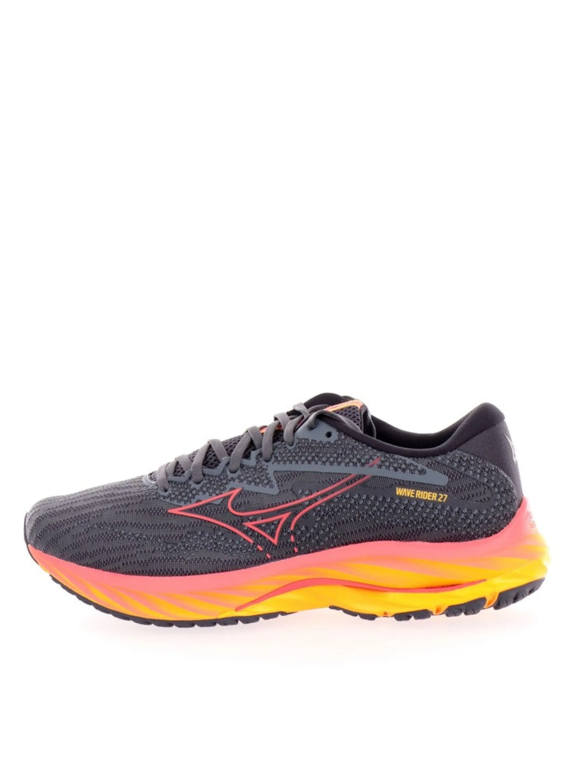MIZUNO Scarpe Running*Scarpe grigie e gialle da uomo Wave Rider 27 J1GC230