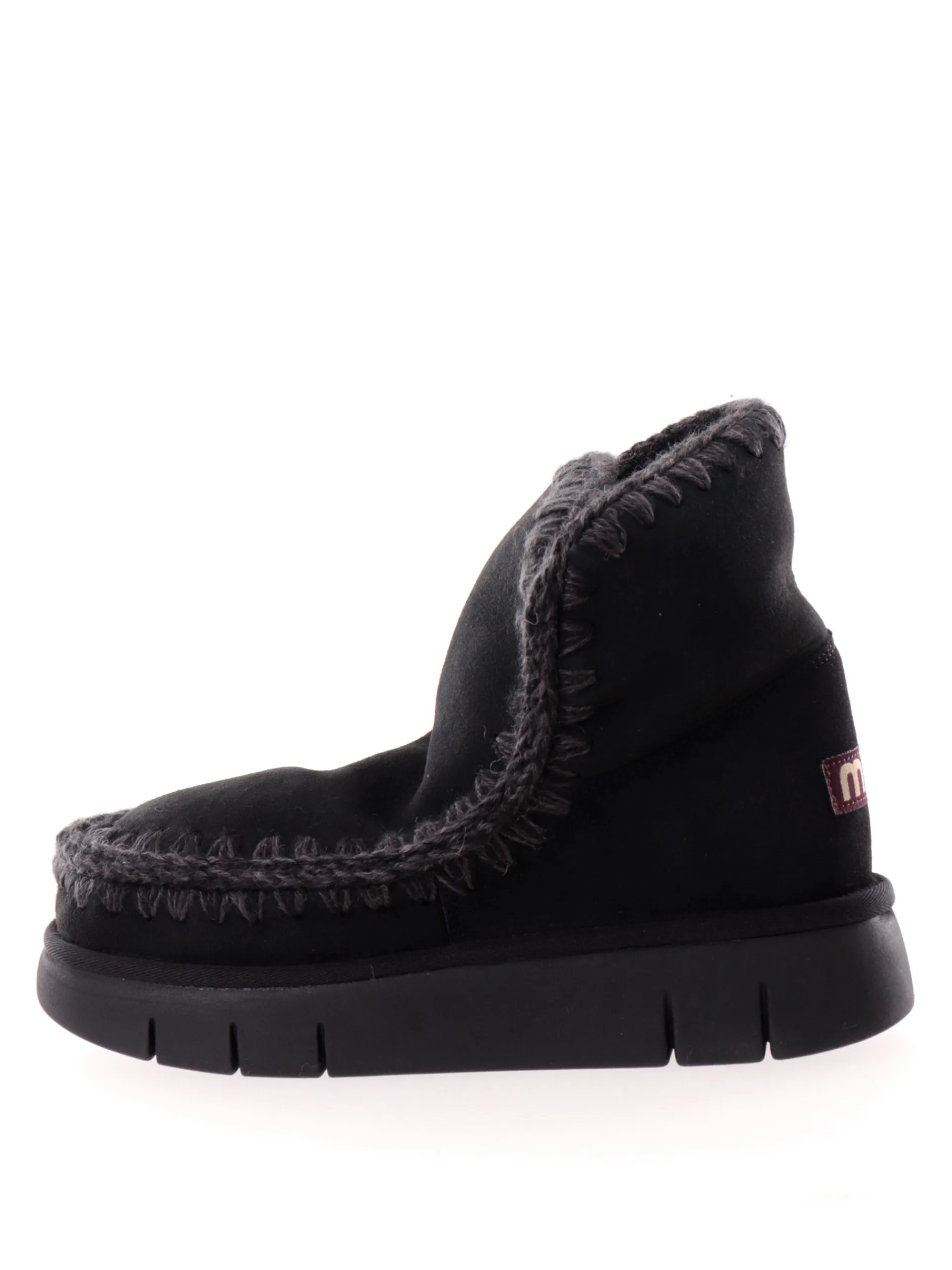 MOU Stivali*Scarpe nere da donna con suola alta Eskimo 18 Bounce 531002A