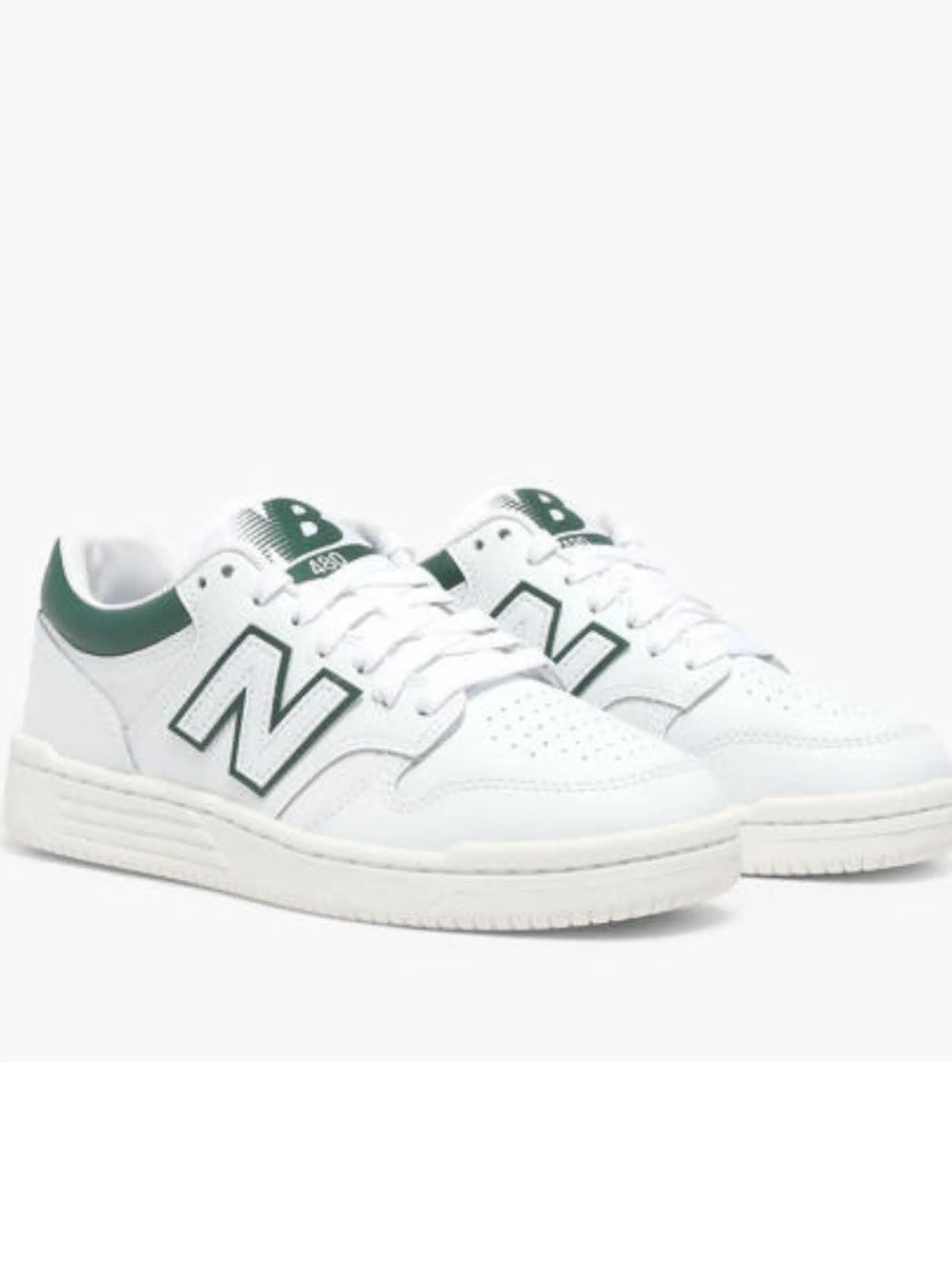 NEW BALANCE Sneakers*Scarpe 480 bianche e verdi da uomo BB480