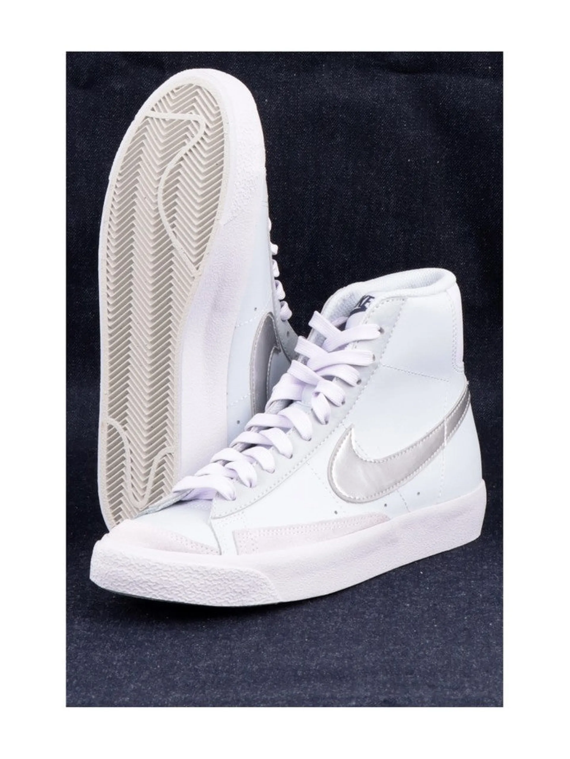 NIKE Sneakers*Scarpe grigie da bambina Blazer Mid '77 DA4086