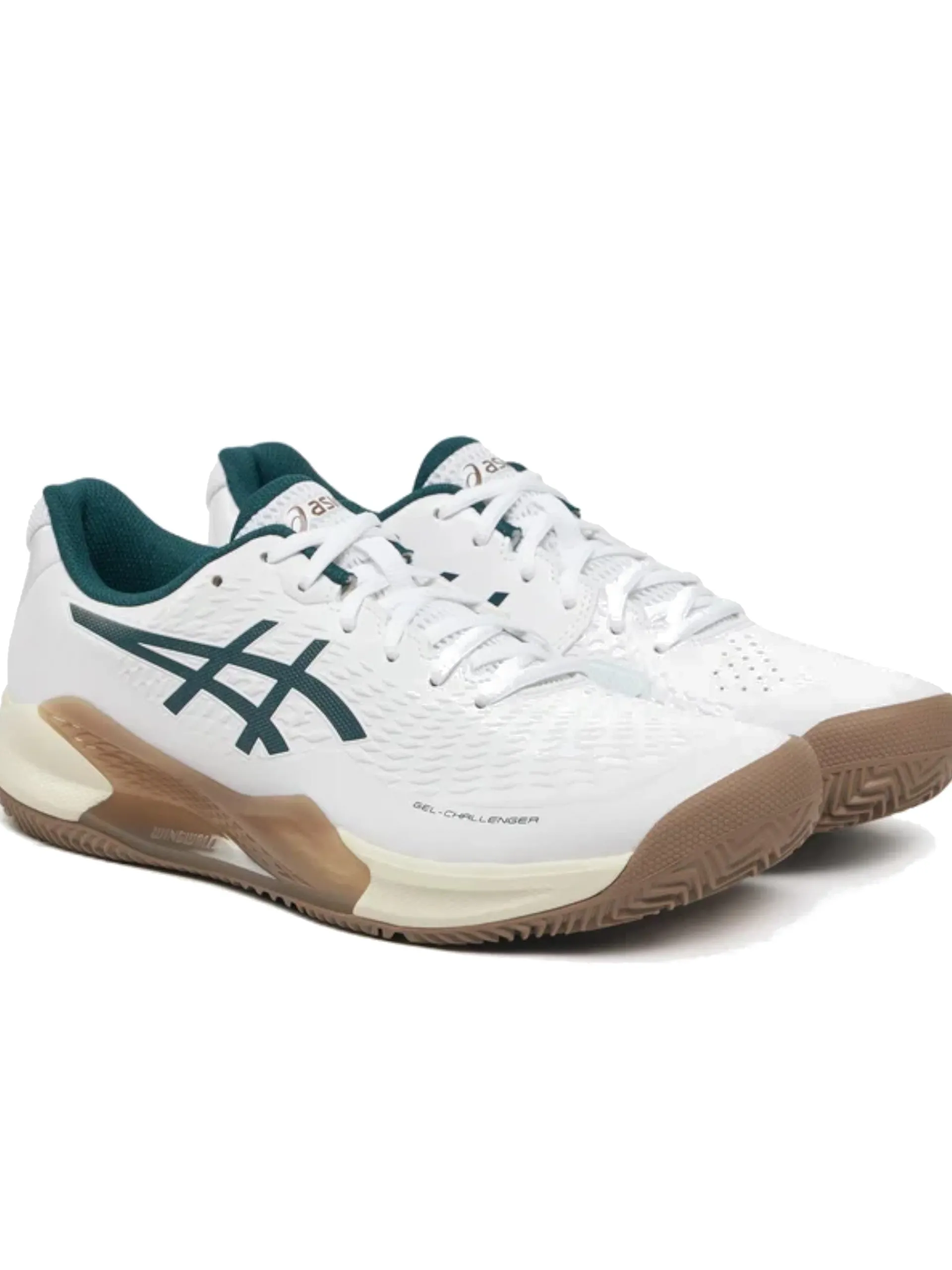 ASICS Scarpe*Scarpe padel Gel Challenger 14 Clay bianche e verdi da uomo 1041A449