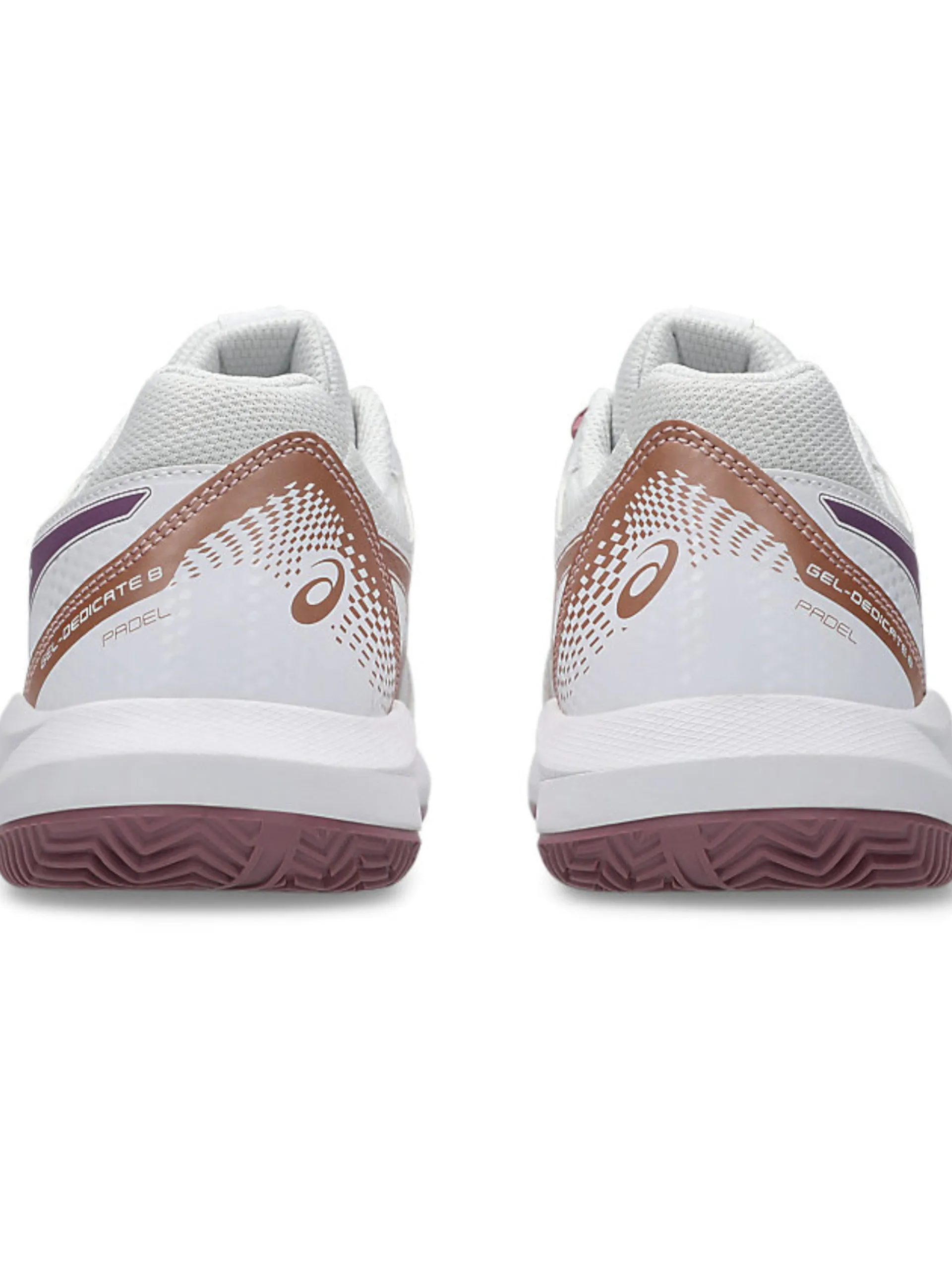 ASICS Scarpe*Scarpe padel Gel Dedicate 8 bianche e bordeaux da donna 1042A241