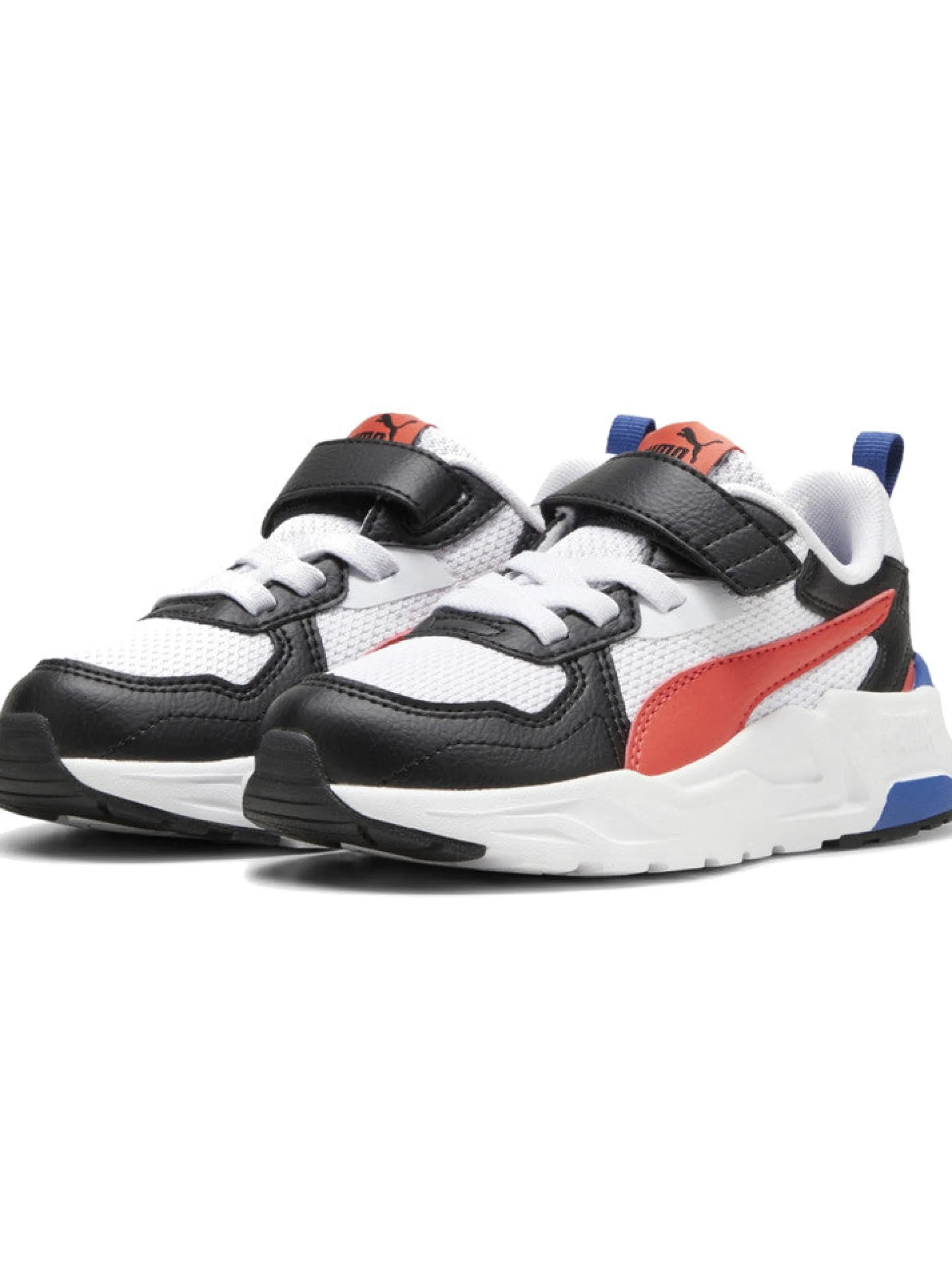 PUMA Sneakers*Scarpe bianche da Bambino Trinity Lite Bianche e Nere con strappo velcro 391480