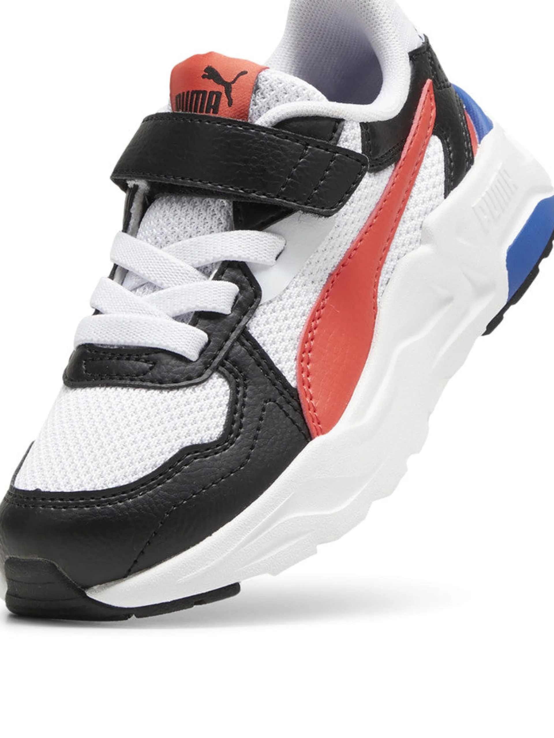 PUMA Sneakers*Scarpe bianche da Bambino Trinity Lite Bianche e Nere con strappo velcro 391480