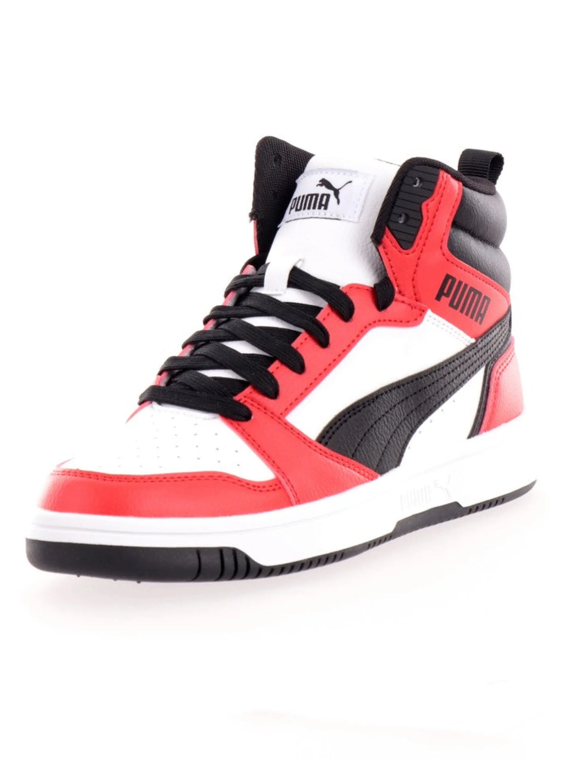 PUMA Sneakers*Scarpe bianche e rosse da bambino Rebound V6 Mid 39383