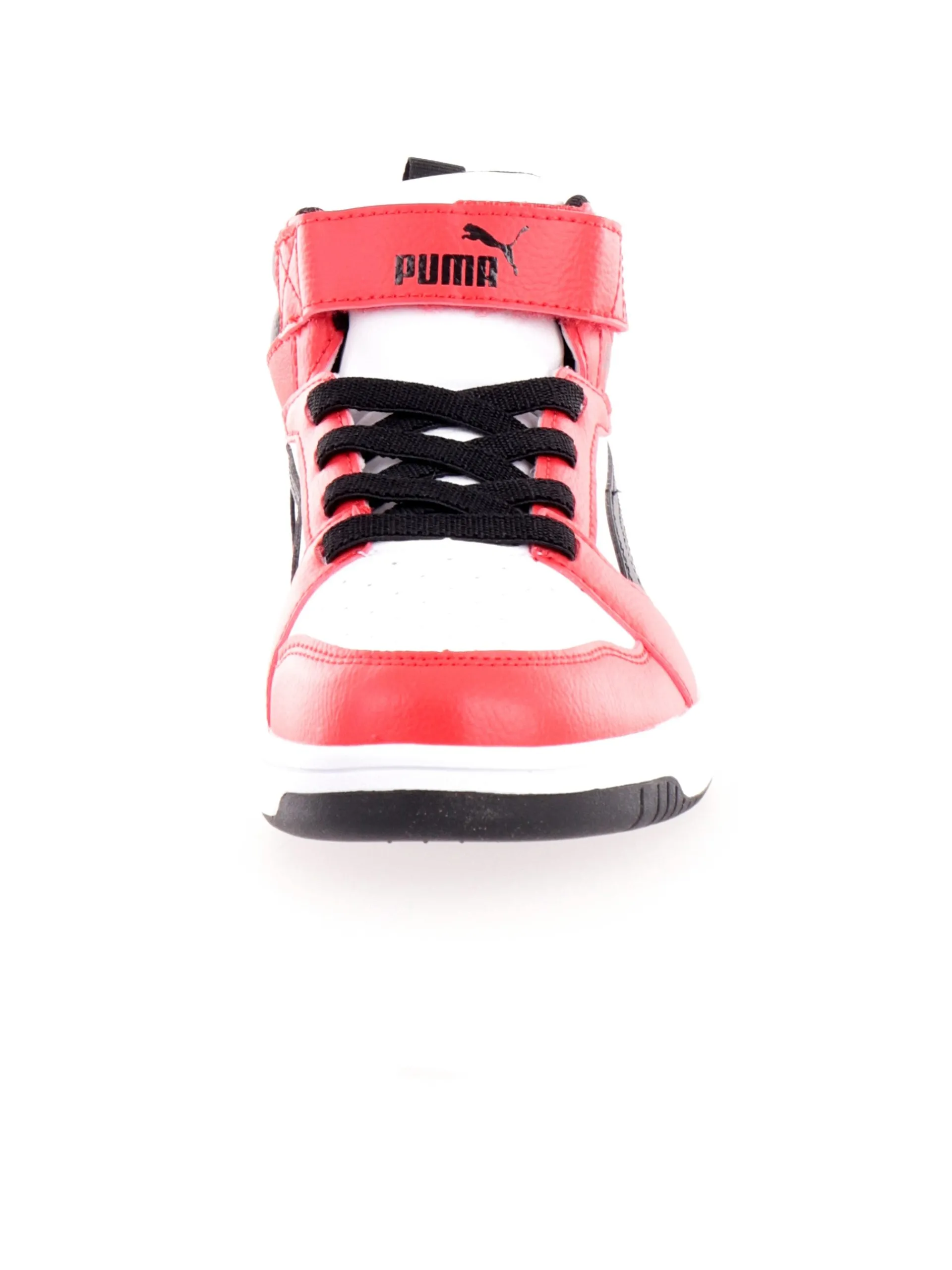 PUMA Sneakers*Scarpe bianche e rosse da bambino Rebound V6 Mid AC+ PS 39383