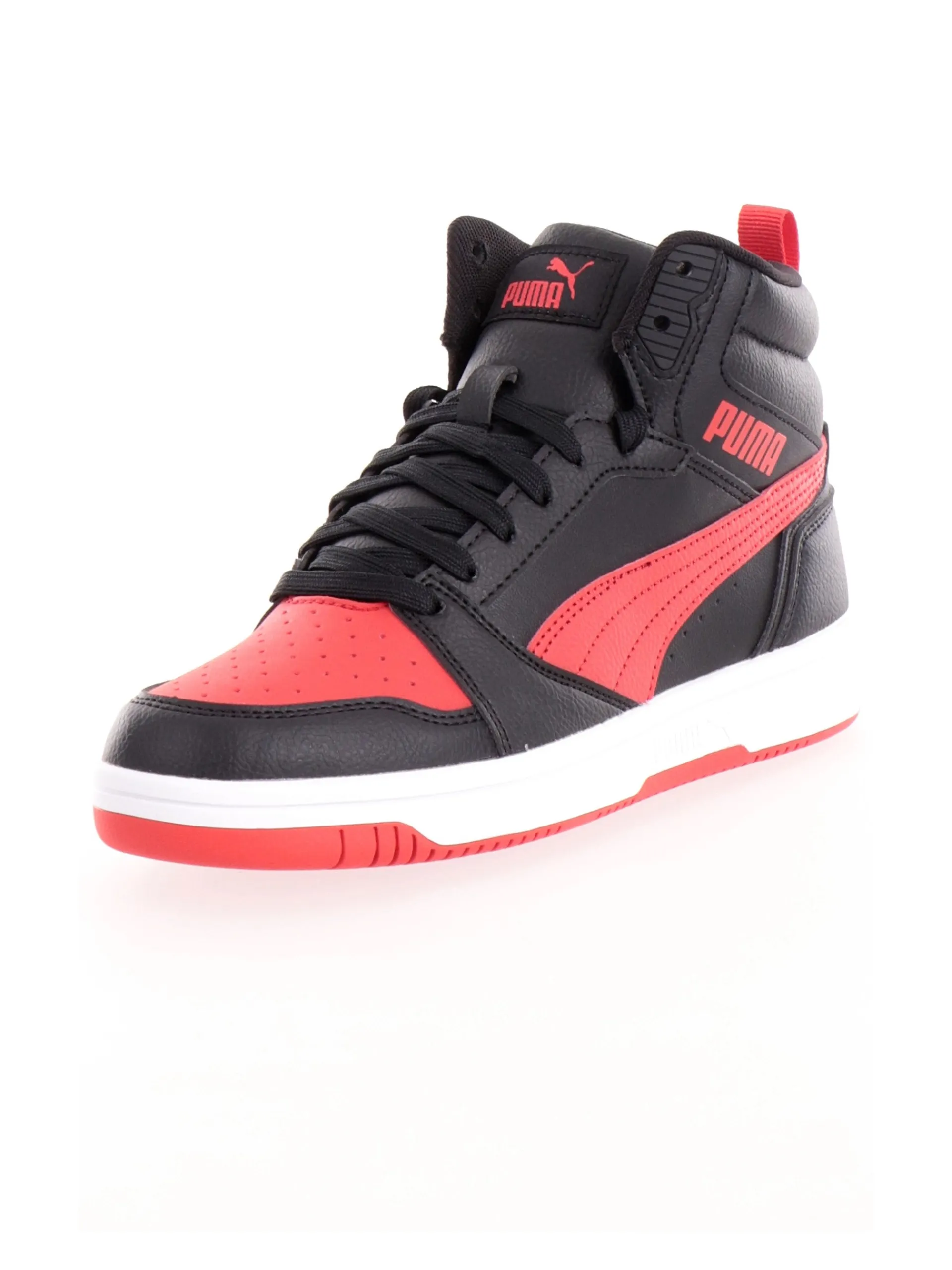 PUMA Sneakers*Scarpe nere e rosse da bambino Rebound V6 Mid 393831