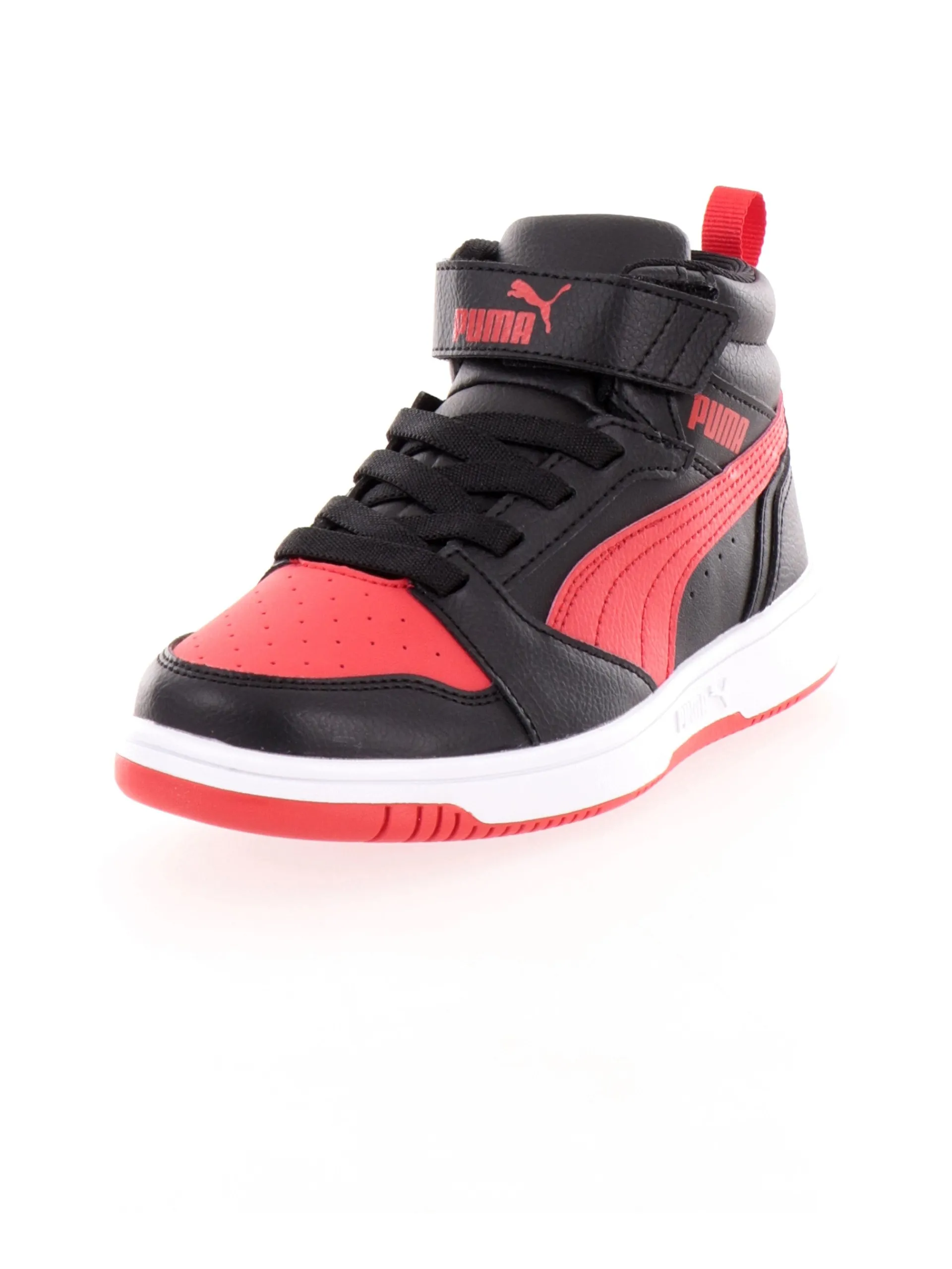 PUMA Sneakers*Scarpe nere e rosse da bambino Rebound V6 Mid AC+ PS 393832