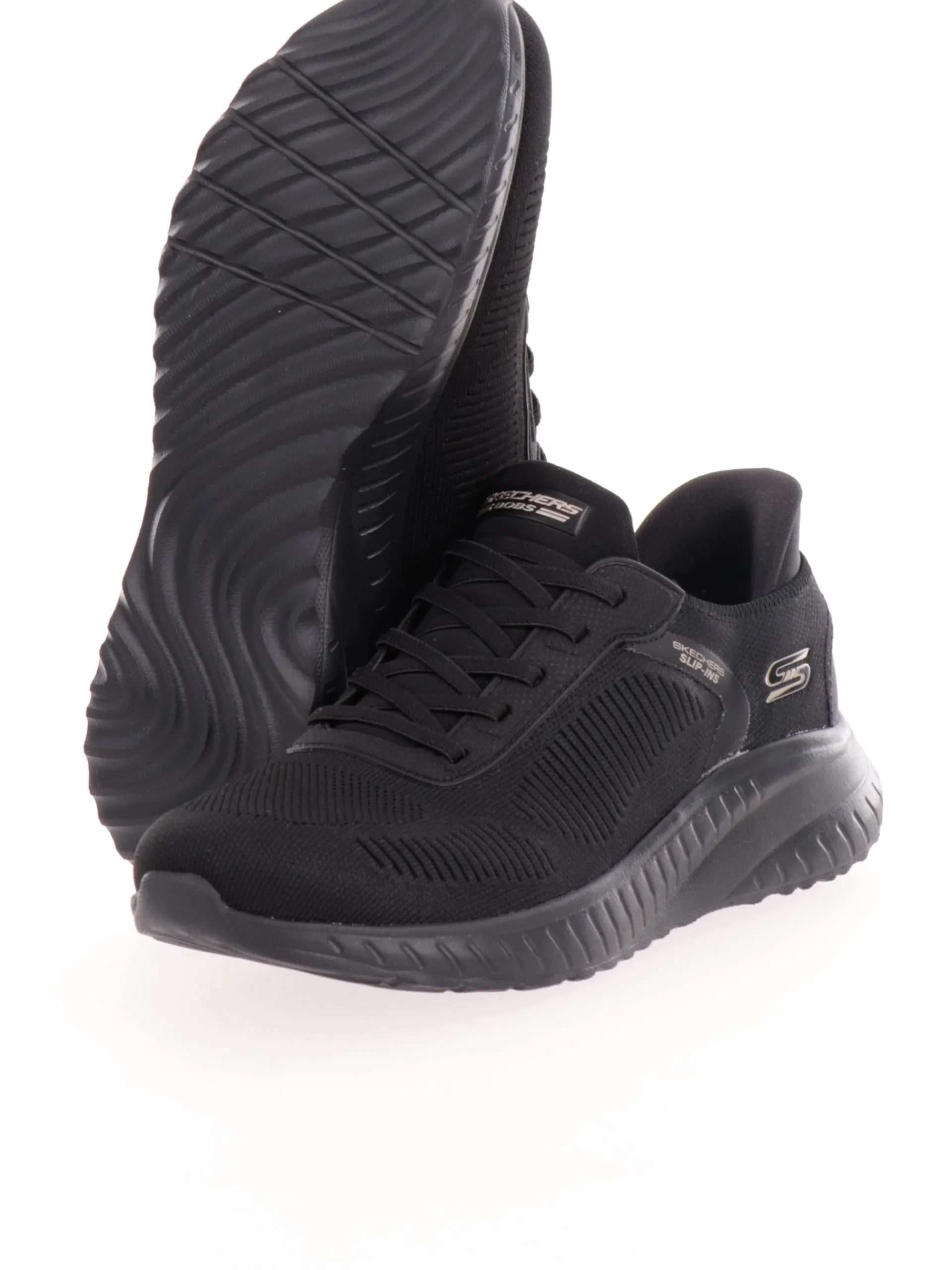 SKECHERS Sneakers*Scarpe Bobs Squad Chaos Current nere da donna 117497
