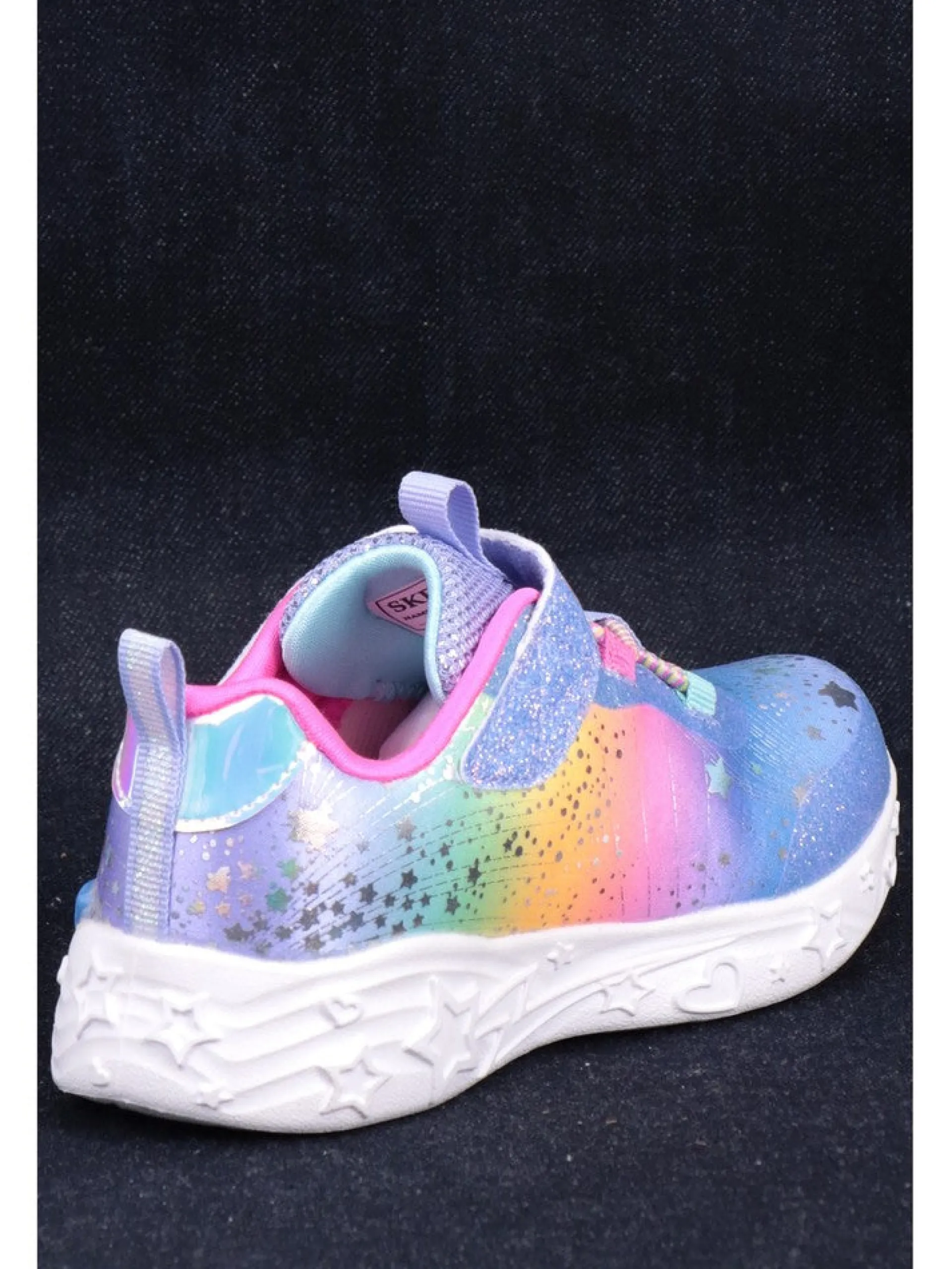 SKECHERS Sneakers*Scarpe multicolore da bambina con luci Unicorn Charmer-Twilight 302681