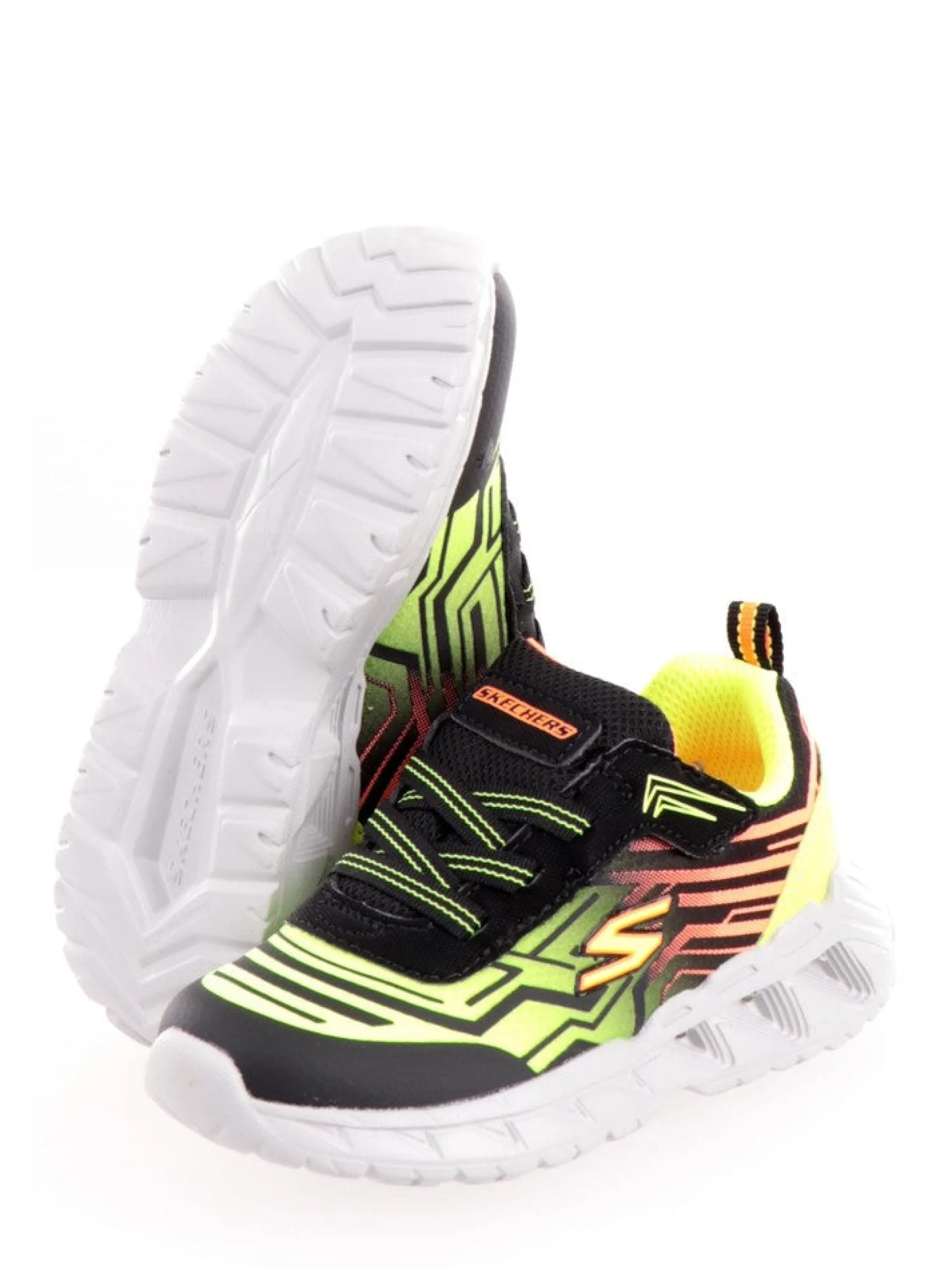 SKECHERS Sneakers*Scarpe nere da bambino Magna Lights 401503