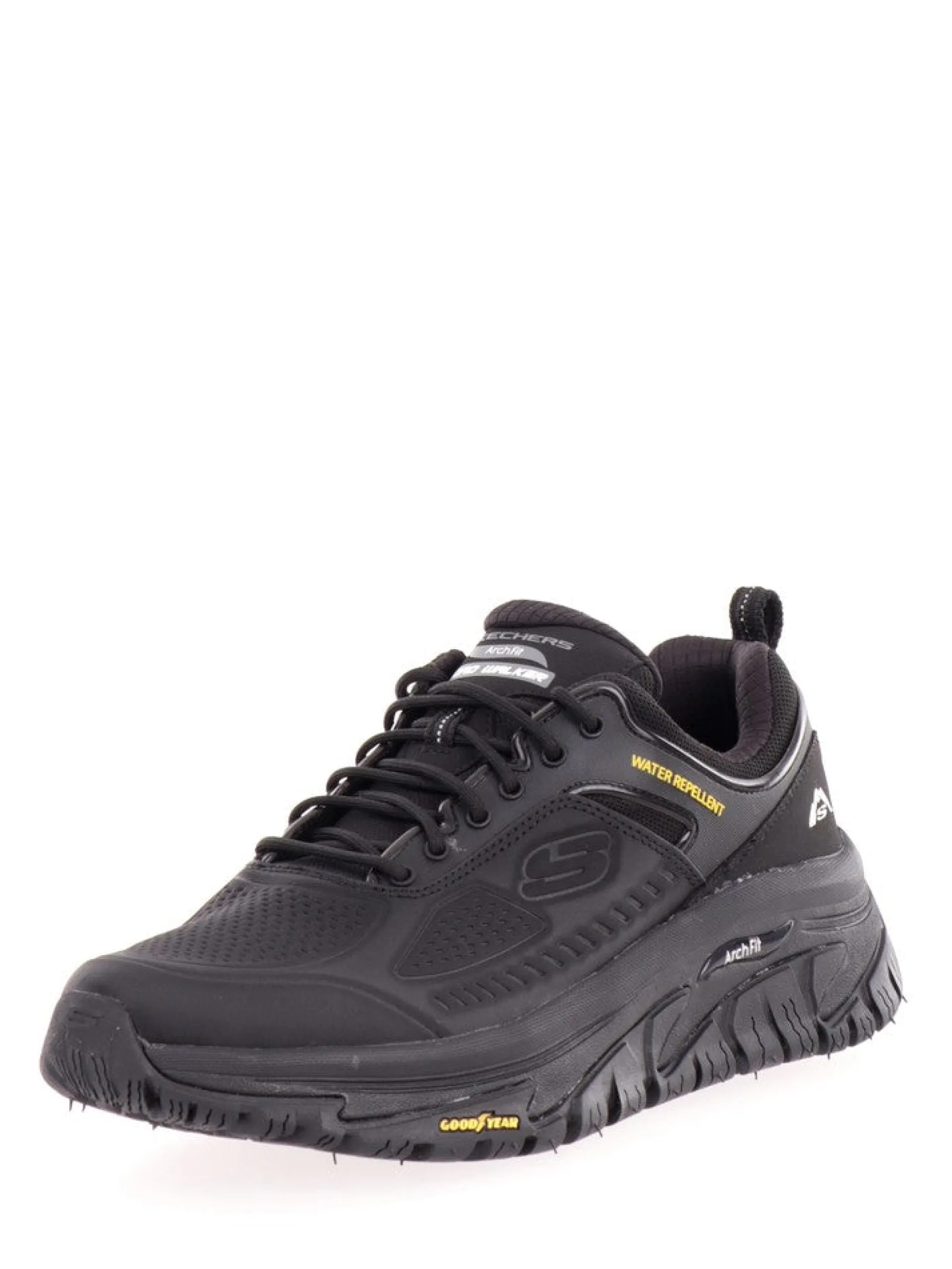SKECHERS Sneakers*Scarpe Nere da Uomo Arch Fit Road Walker Recon Suola Good Year 237333