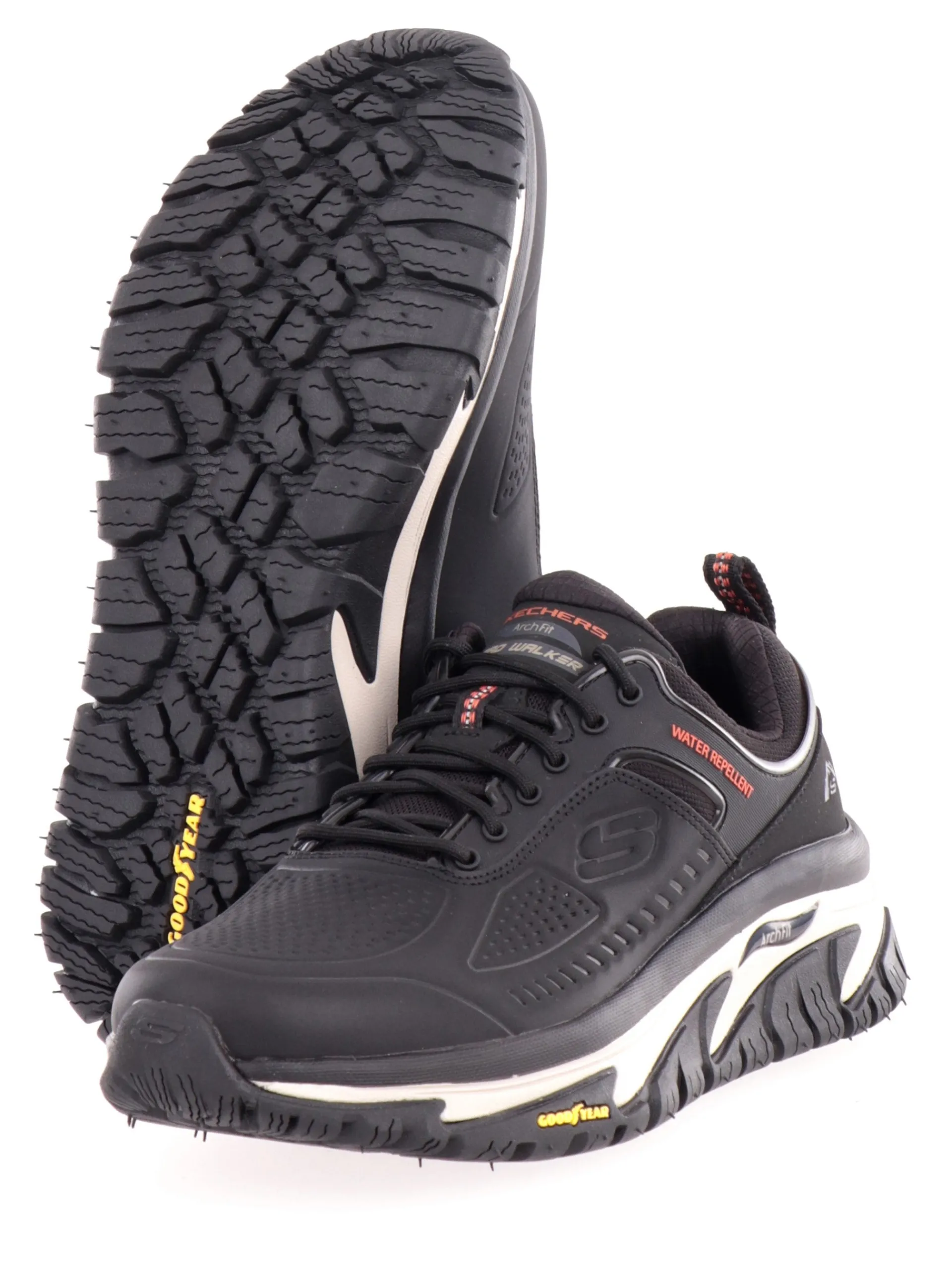 SKECHERS Sneakers*Scarpe Nere da Uomo Arch Fit Road Walker Recon 237333