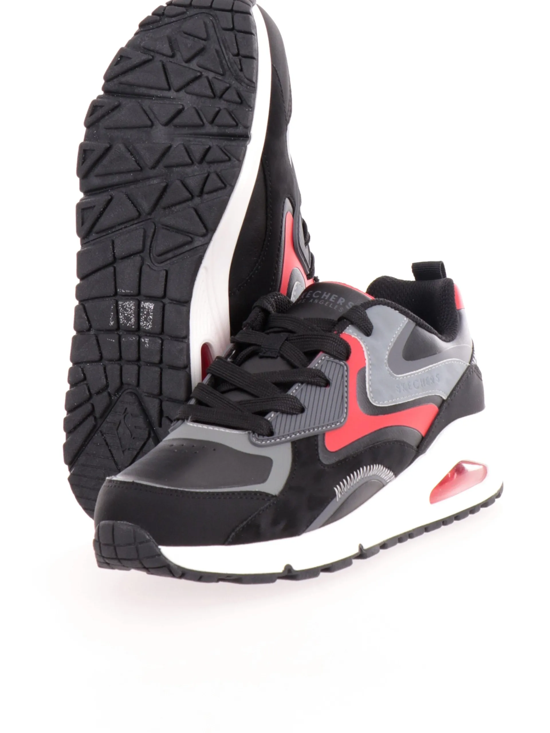 SKECHERS Sneakers*Scarpe Uno Gen1 nere e rosse Kids 403647L