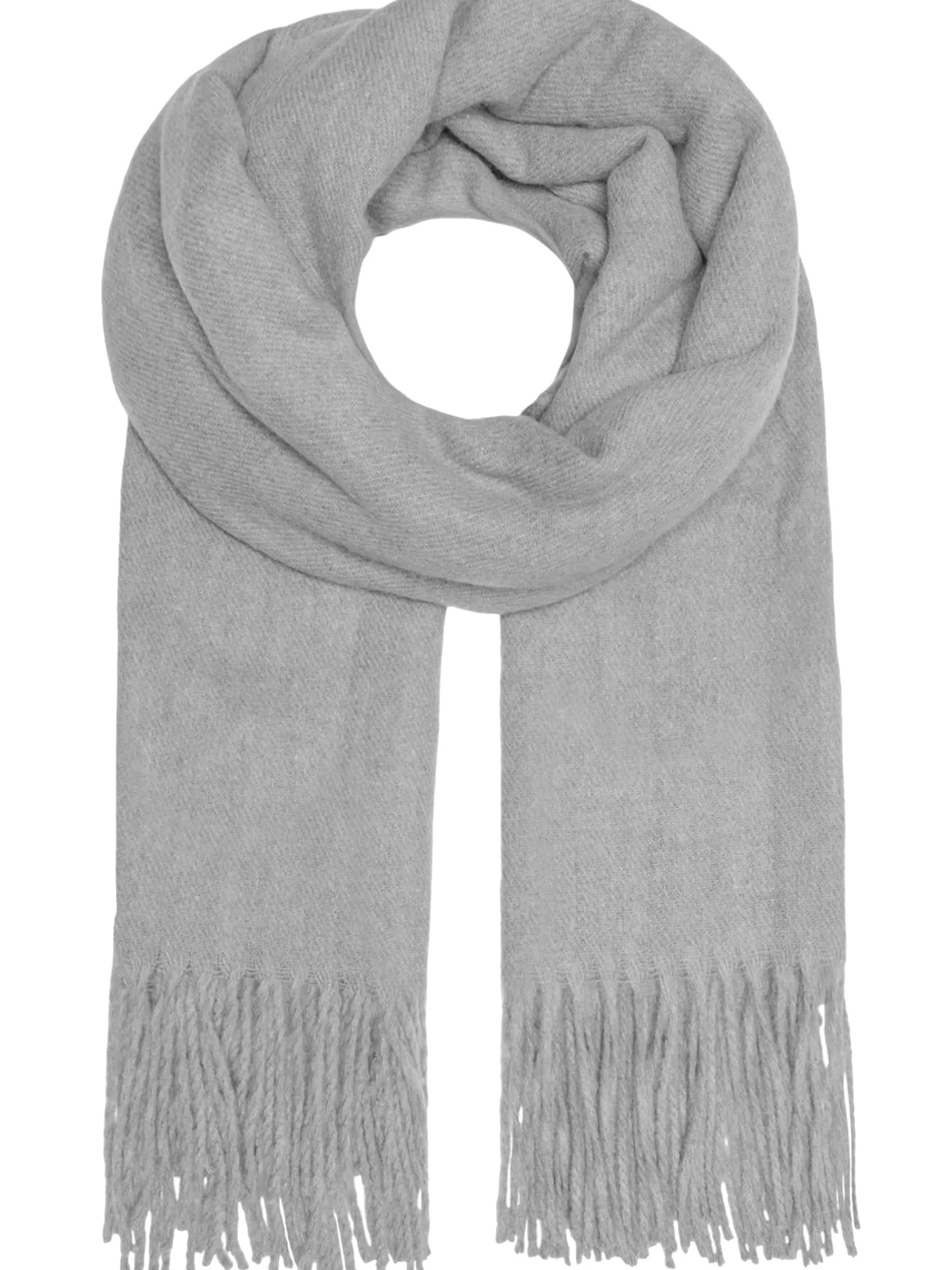 ONLY Sciarpe*Sciarpa grigia in lana da donna Life Wool 15266144