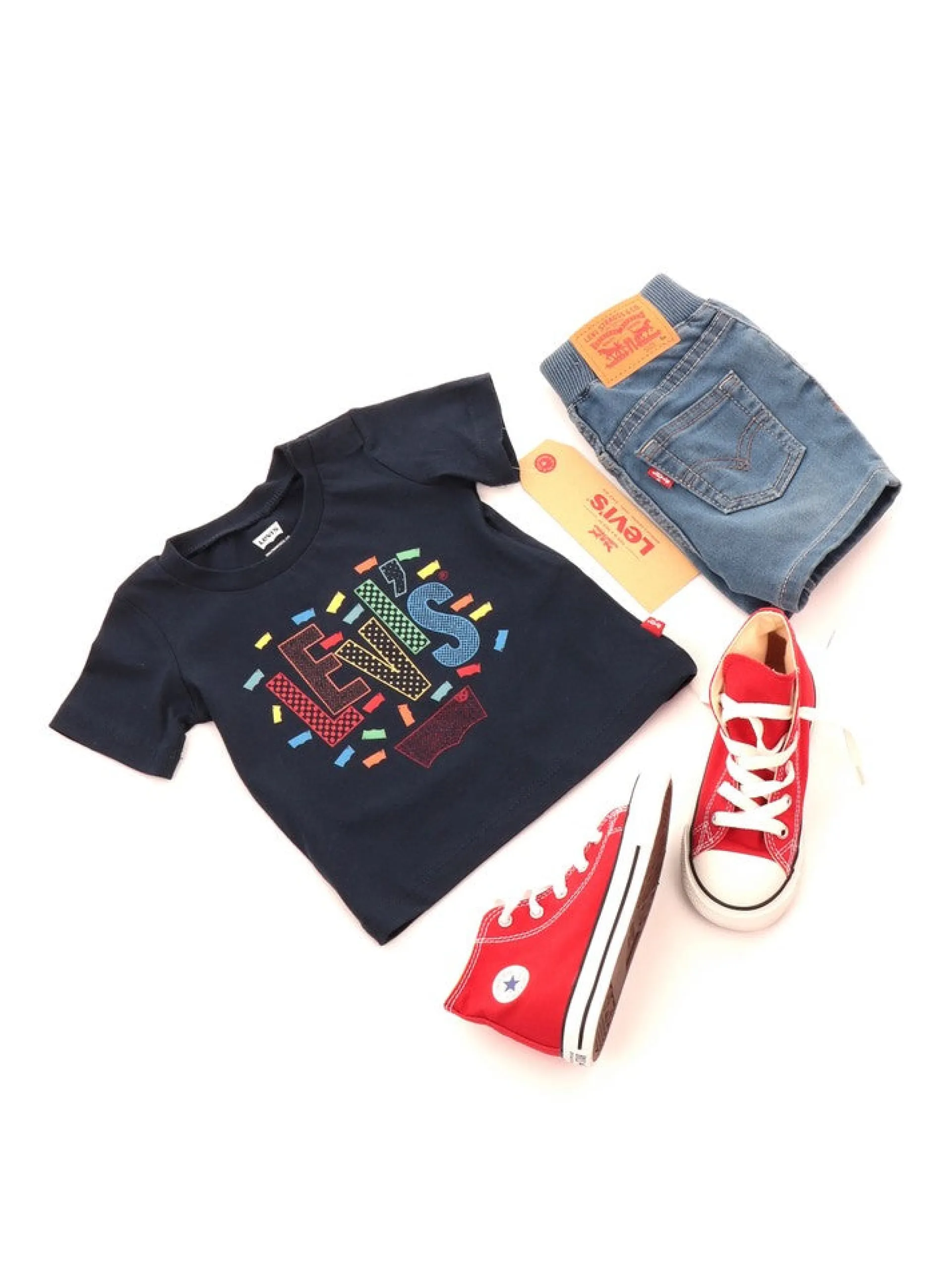 LEVIS Bermuda*Short Levi's blu jeans da bambino 6E7882