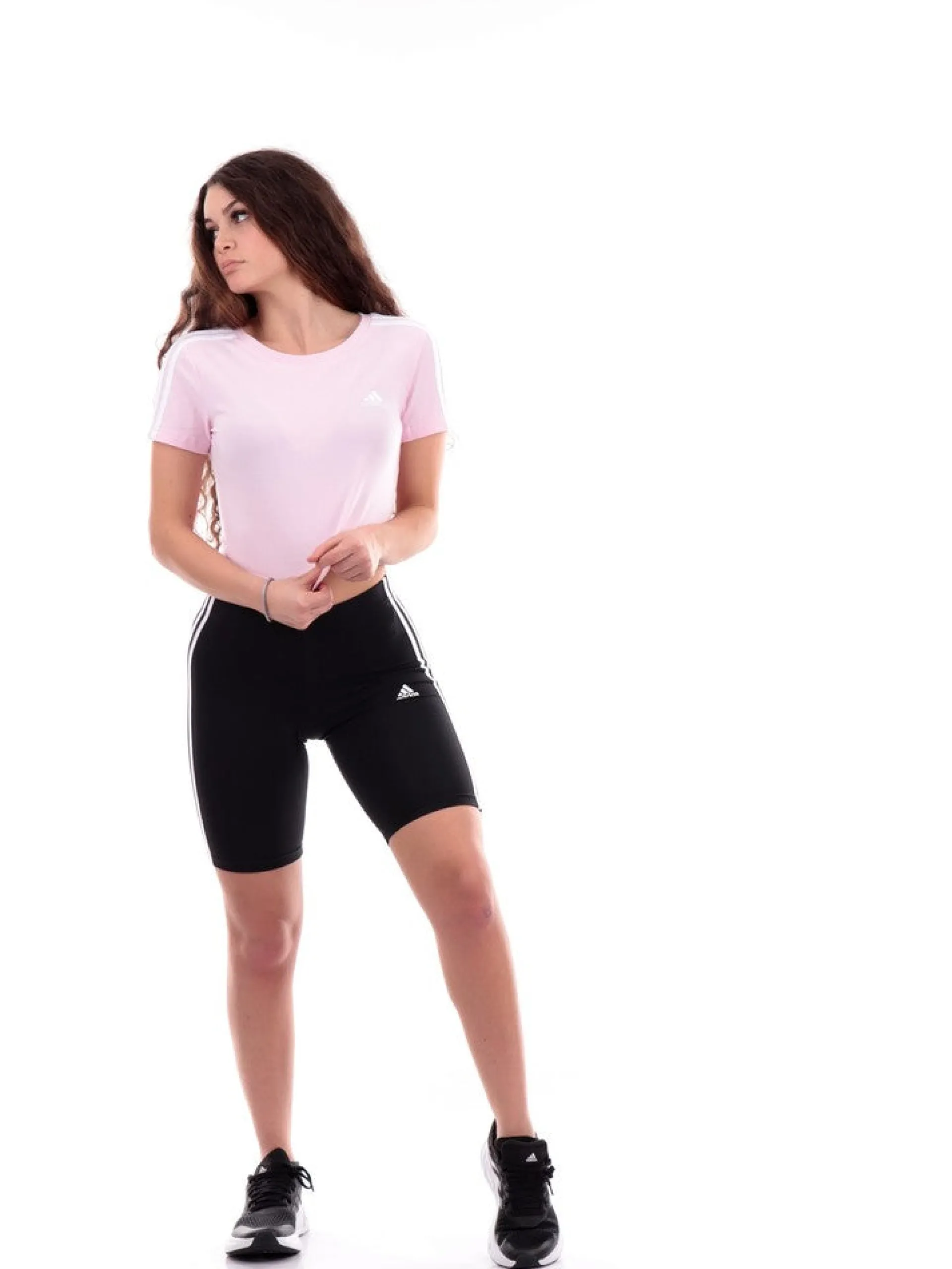 ADIDAS EQUIPMENT Shorts*Shorts Adidas neri da donna 3Stripes GR38