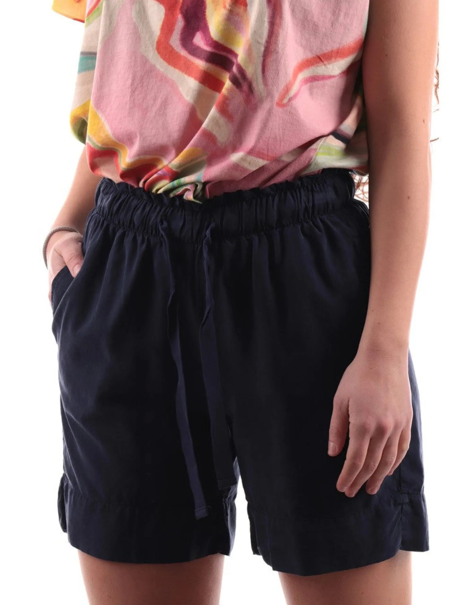 DEHA Shorts*Shorts blu da donna in Tencel A00668
