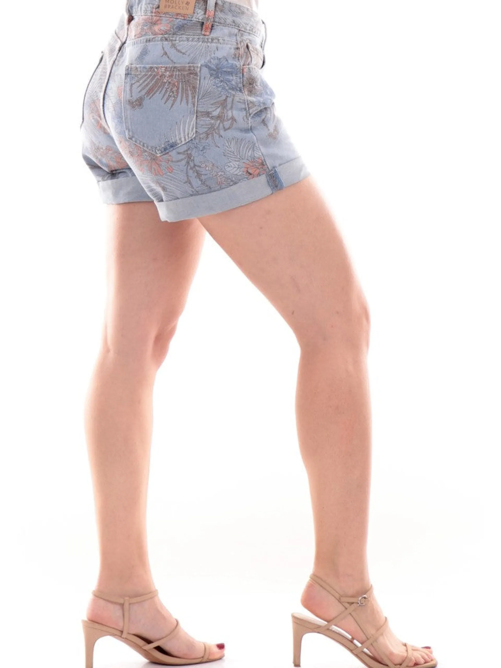 MOLLYBRACKEN Shorts*Shorts jeans Molly Bracken da donna con fiori ES119BP