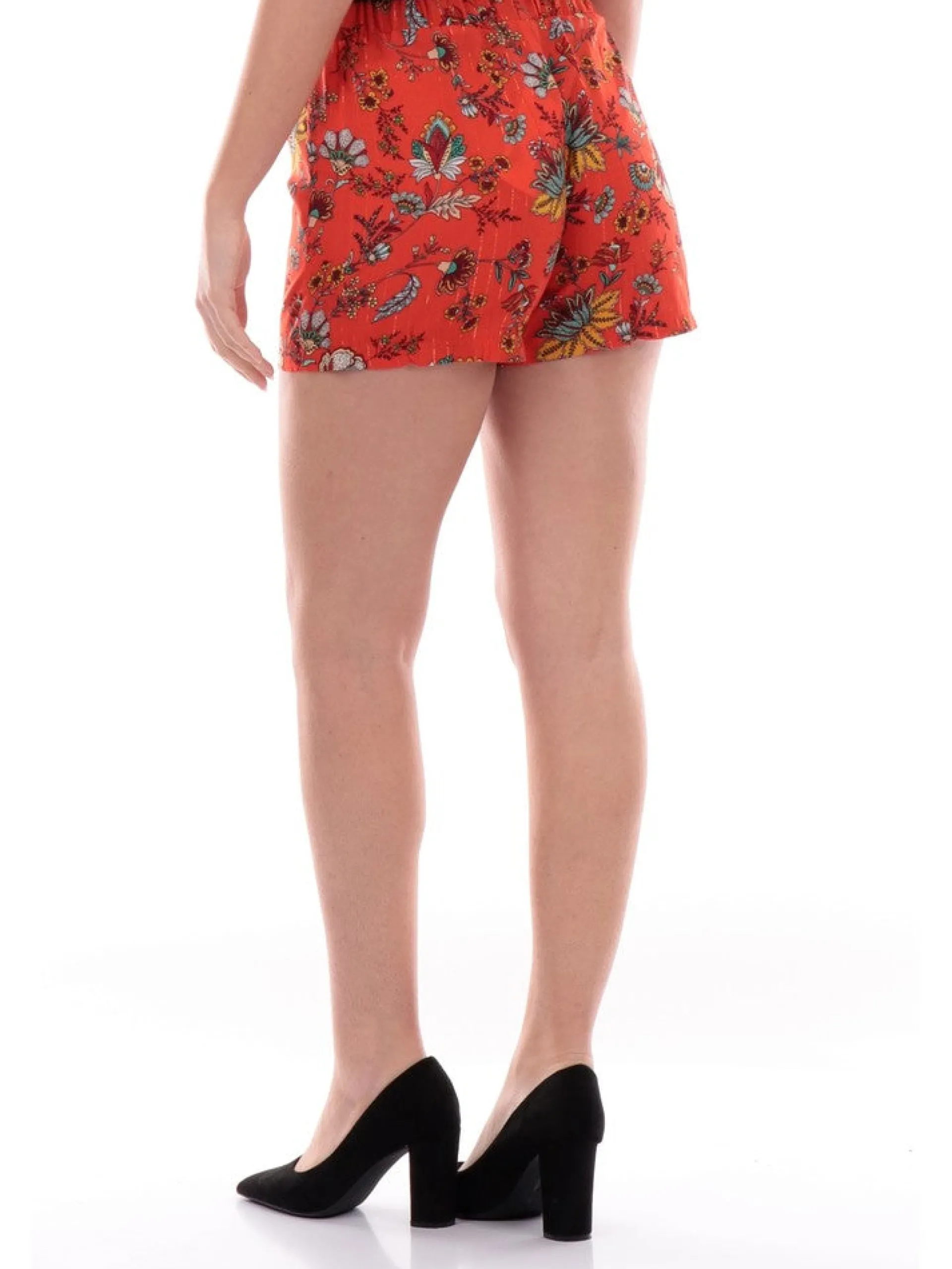 MOLLYBRACKEN Shorts*Shorts Molly Bracken Arancioni a fantasia da Donna