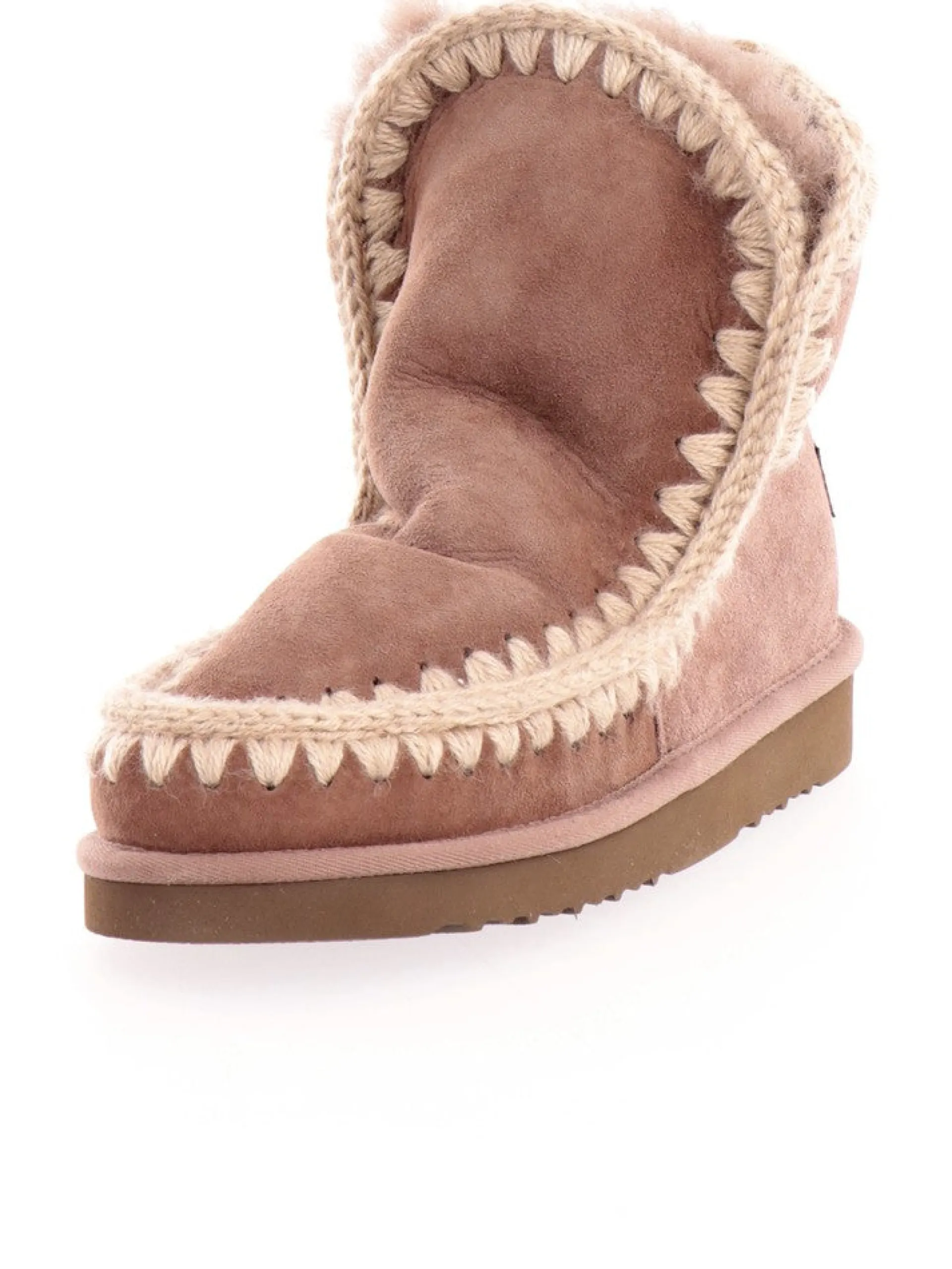 MOU Stivali*Stivali Tortora Eskimo da Donna bassi 101001-AELGRY