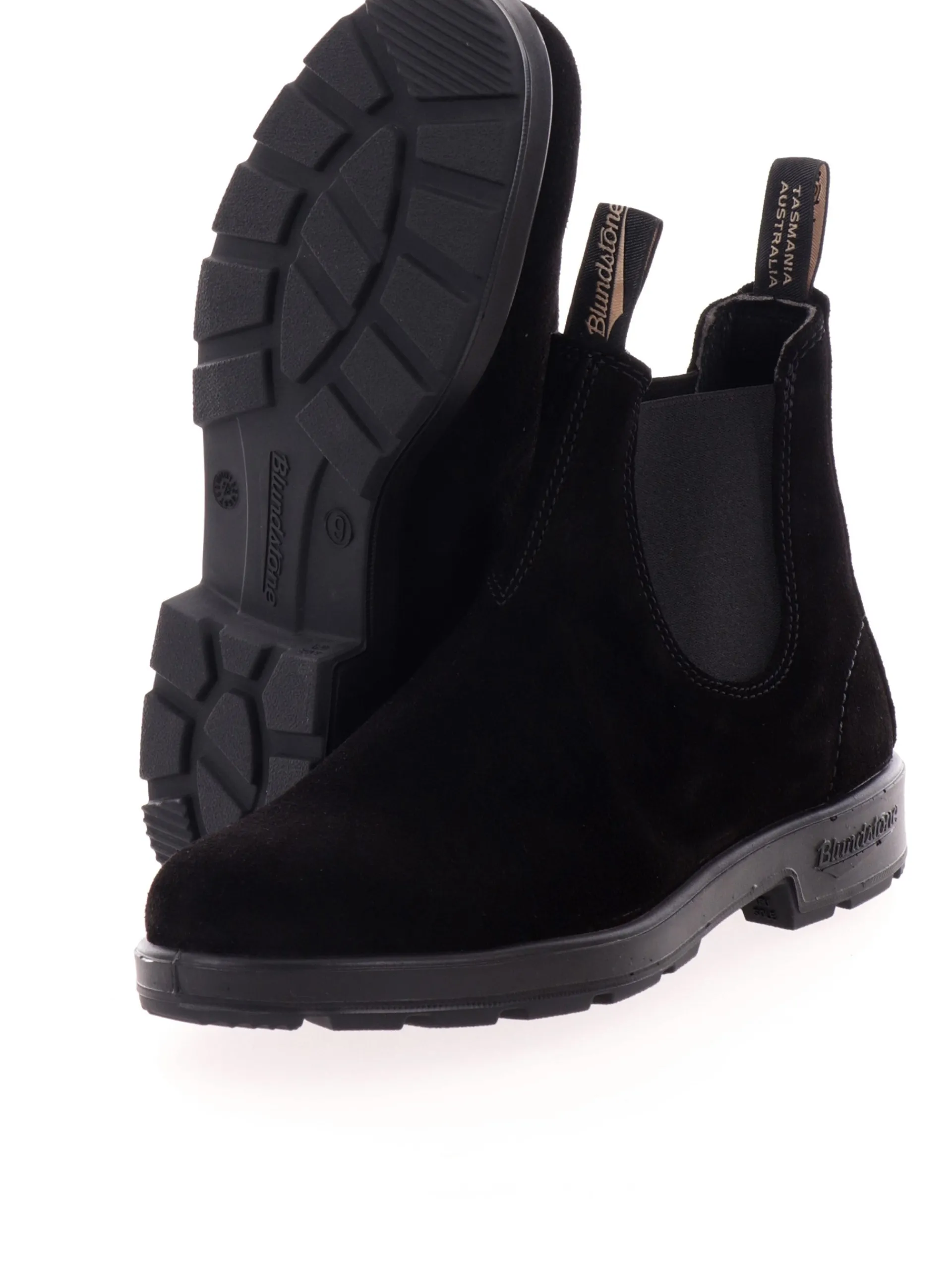 BLUNDSTONE Stivaletti*Stivali uomo neri suede scamosciati 2405