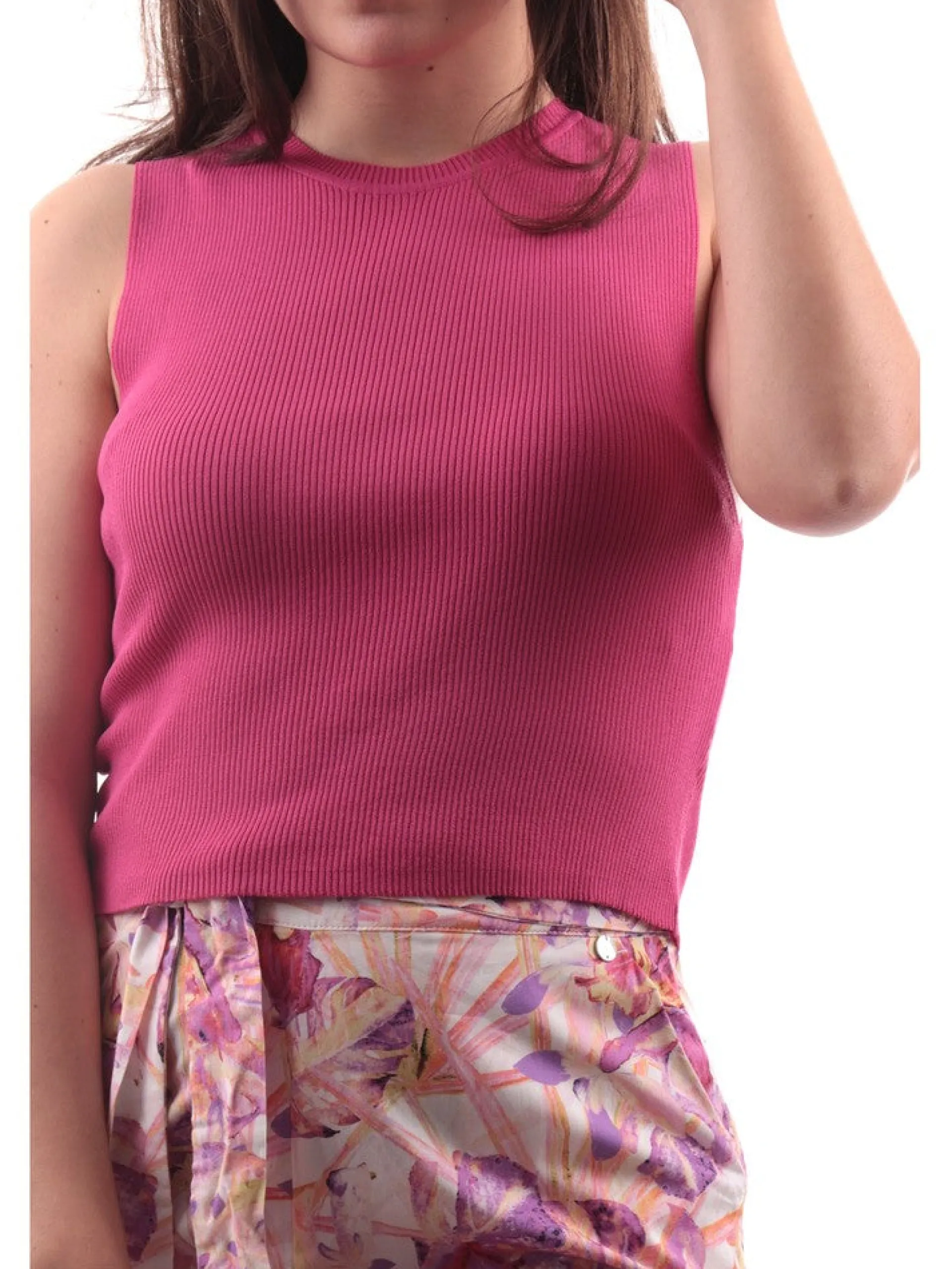 ONLY Maglie*Top rosa fuxia da donna girocollo 15255533