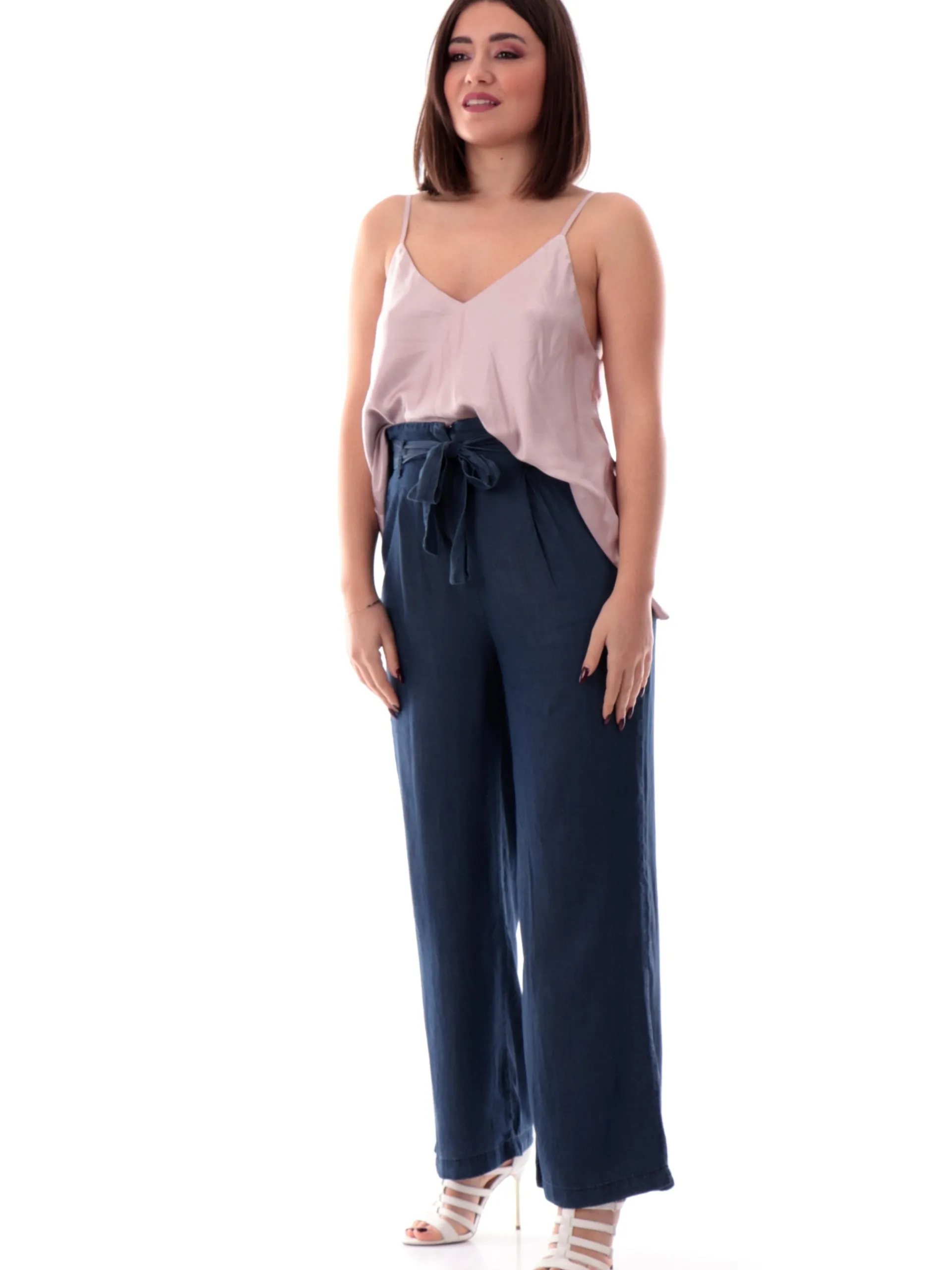 YES ZEE Maglie*Top raso rosa da donna con bretelle T280EU00