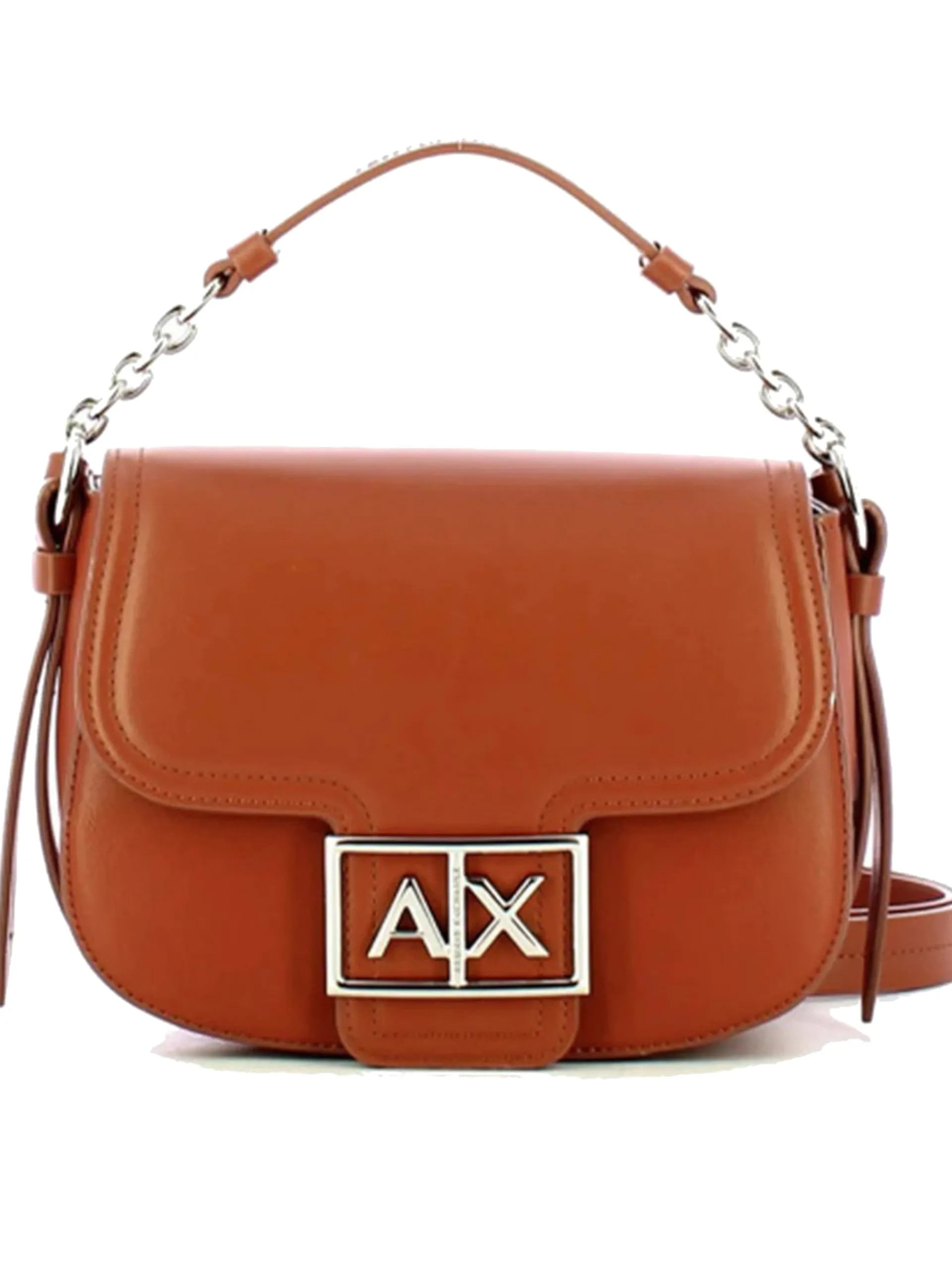 ARMANI EXCHANGE Borse*Tracolla Messenger marrone da donna patta 9491704F788